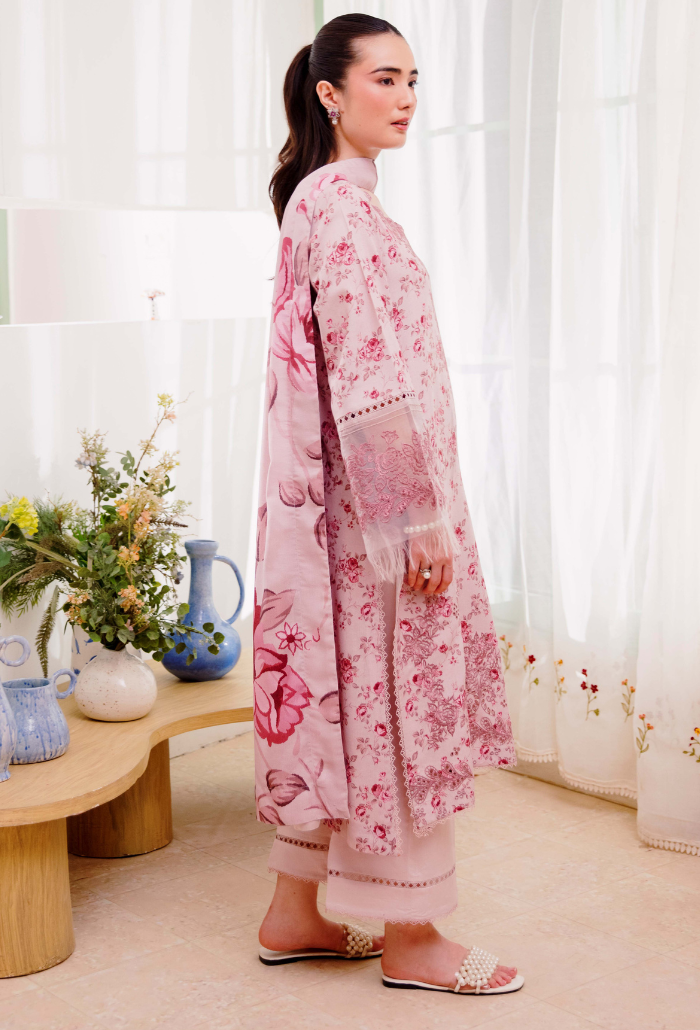 LAYLA - D06 Organza Pakistani Winter Dresses - Humdum - 3