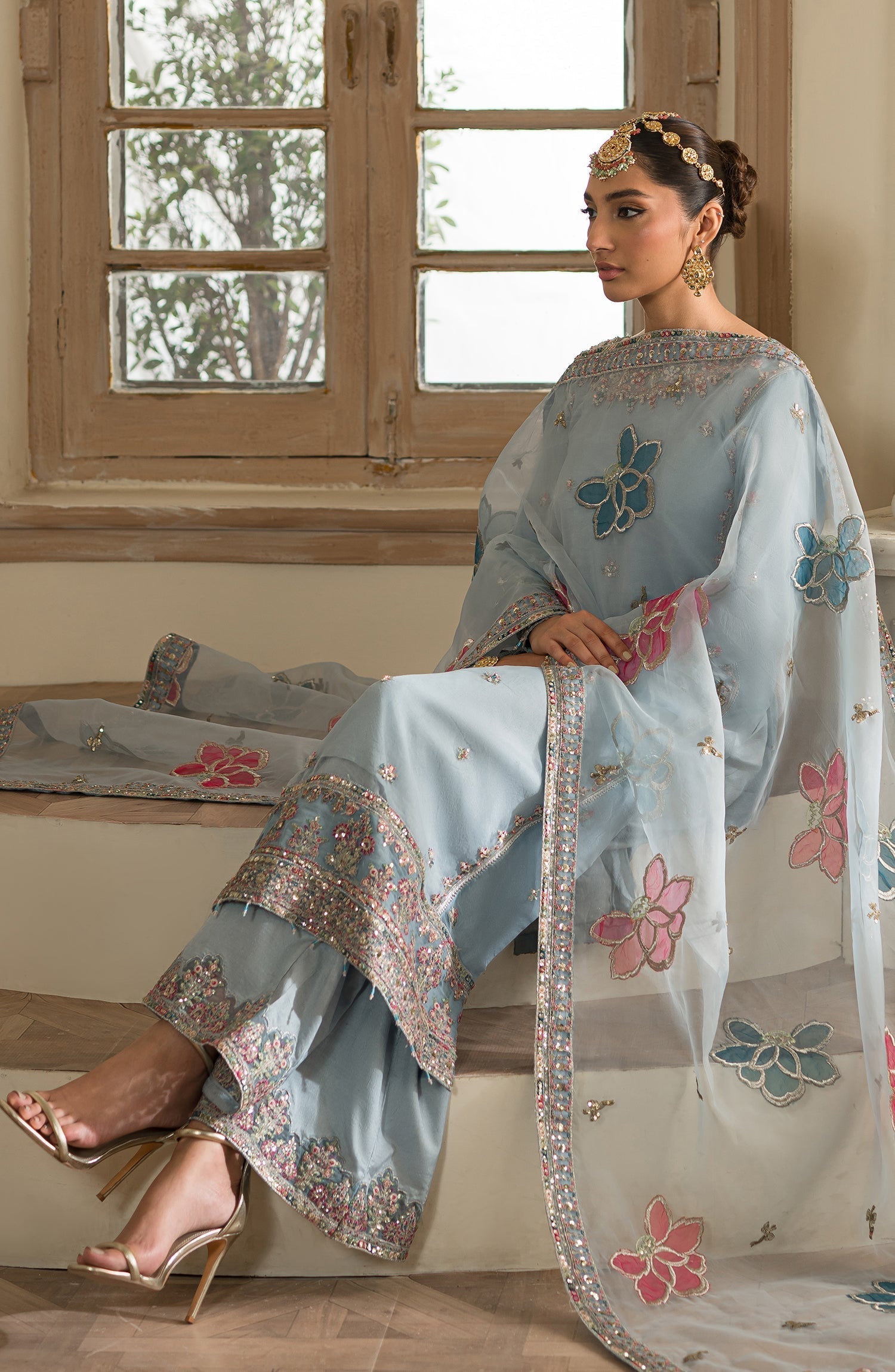 Esra Raw Silk Pakistani Formal Dresses