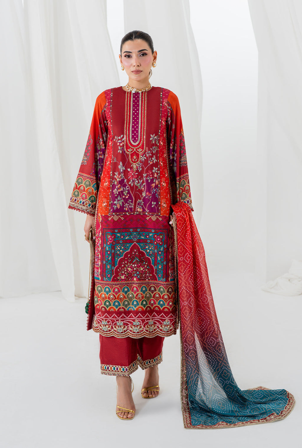 Reve Raw Silk Pakistani Summer Dresses