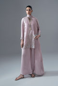 Rose Quartz Silk Pakistani Formal Dresses - AJR Couture - 1