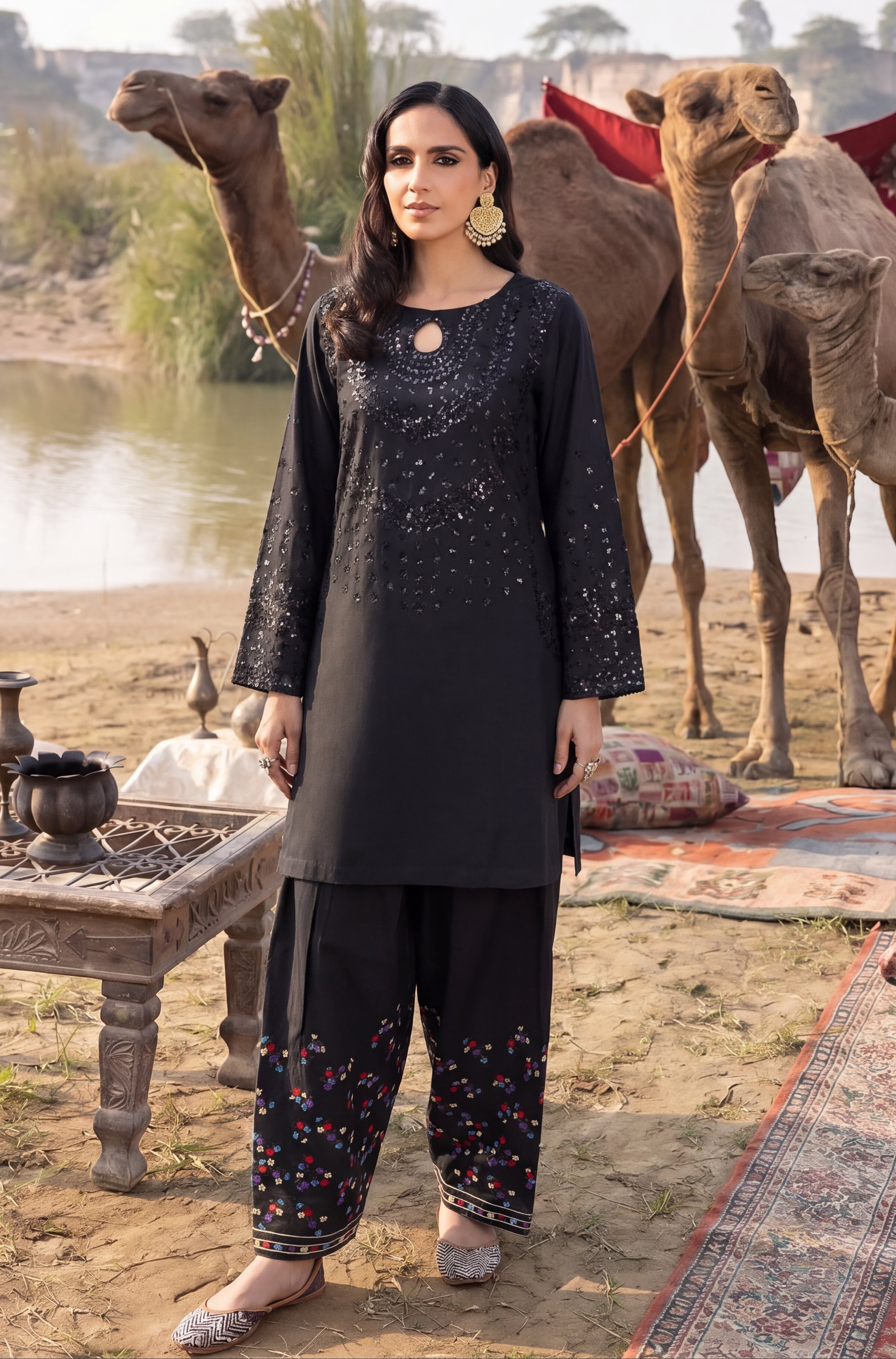 Aabshaar Premium Fabric Pakistani Summer Dresses - Sahiba-clothing - 1