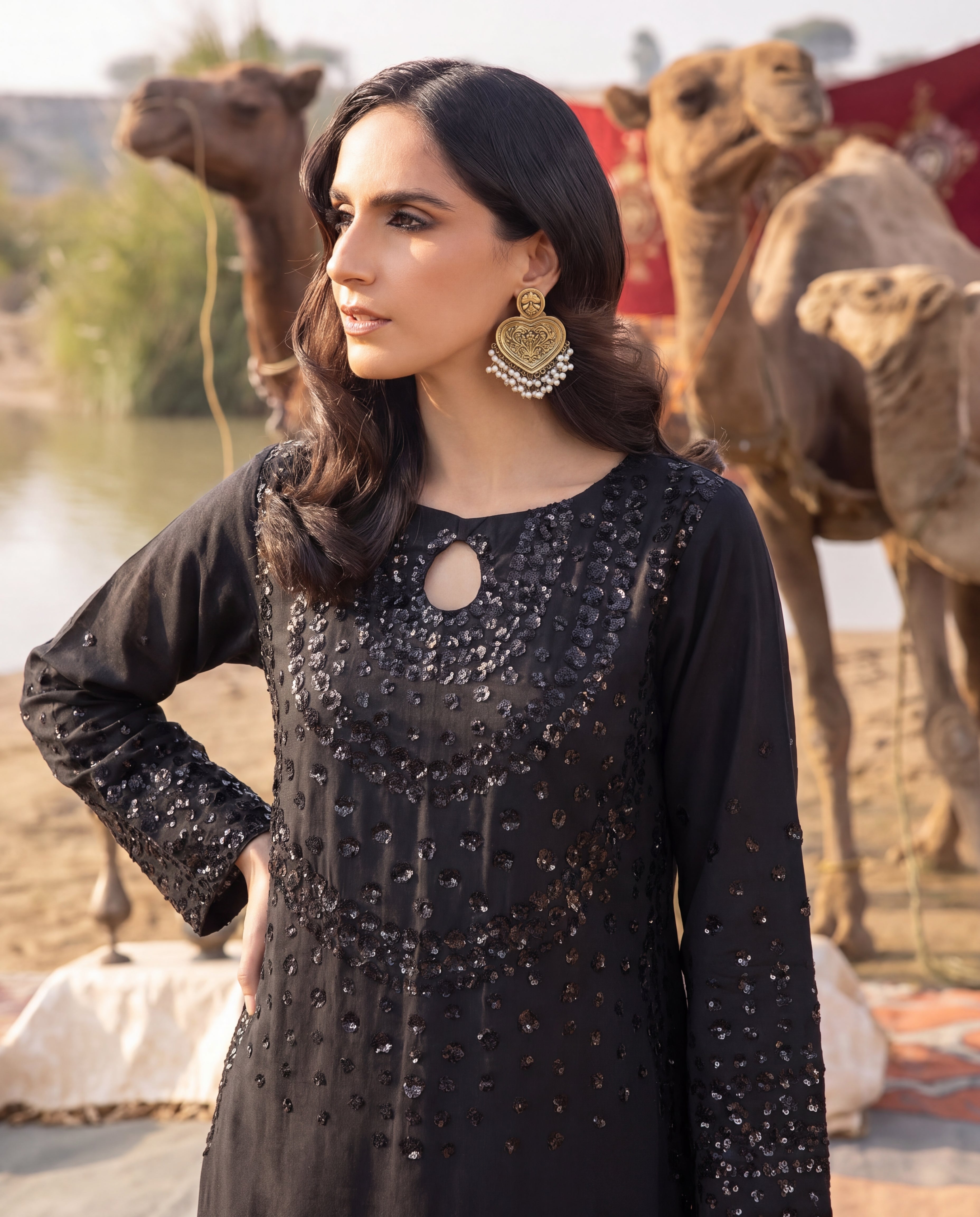 Aabshaar Premium Fabric Pakistani Summer Dresses - Sahiba-clothing - 2