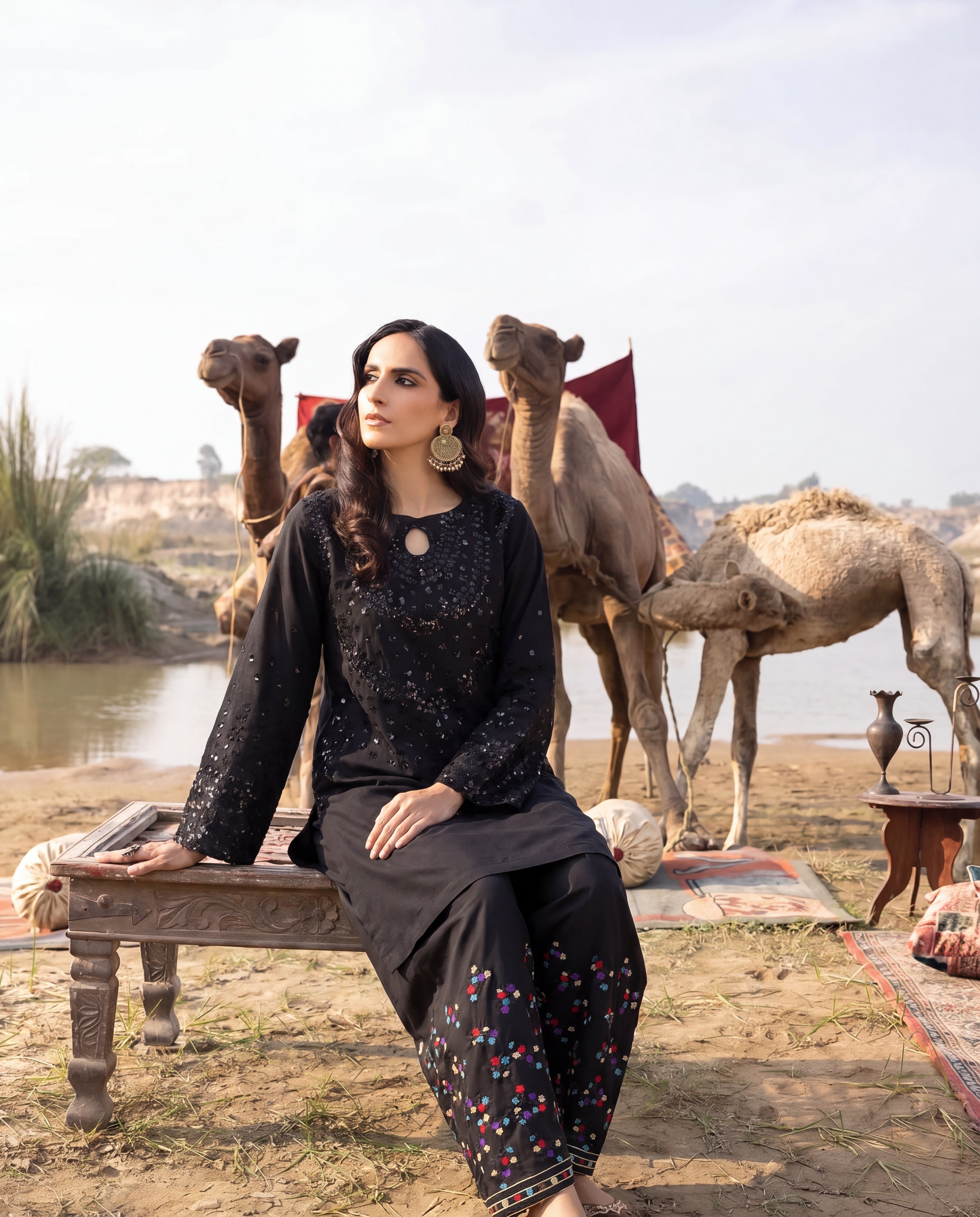 Aabshaar Premium Fabric Pakistani Summer Dresses - Sahiba-clothing - 5
