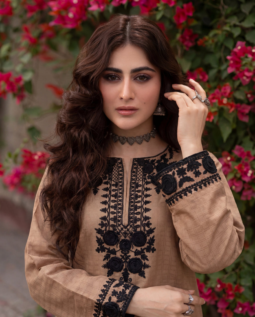 Aari Premium Fabric Pakistani Summer Dresses - Sahiba-clothing - 2