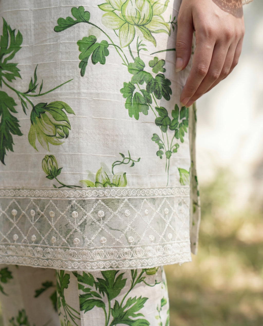 Abiha White Premium Fabric Pakistani Summer Dresses - Sahiba-clothing - 4