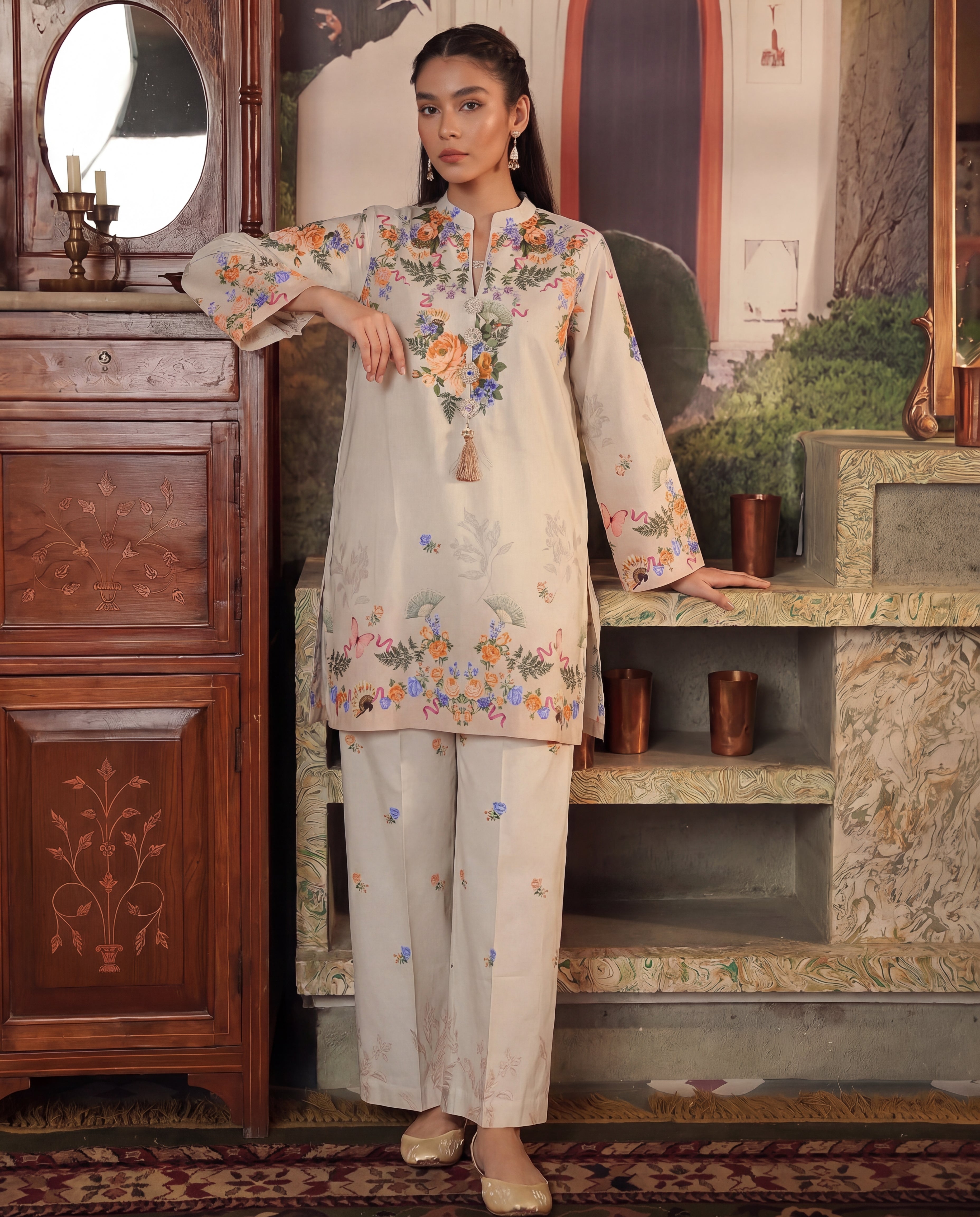 Afaq Premium Fabric Pakistani Summer Dresses - Sahiba-clothing - 1