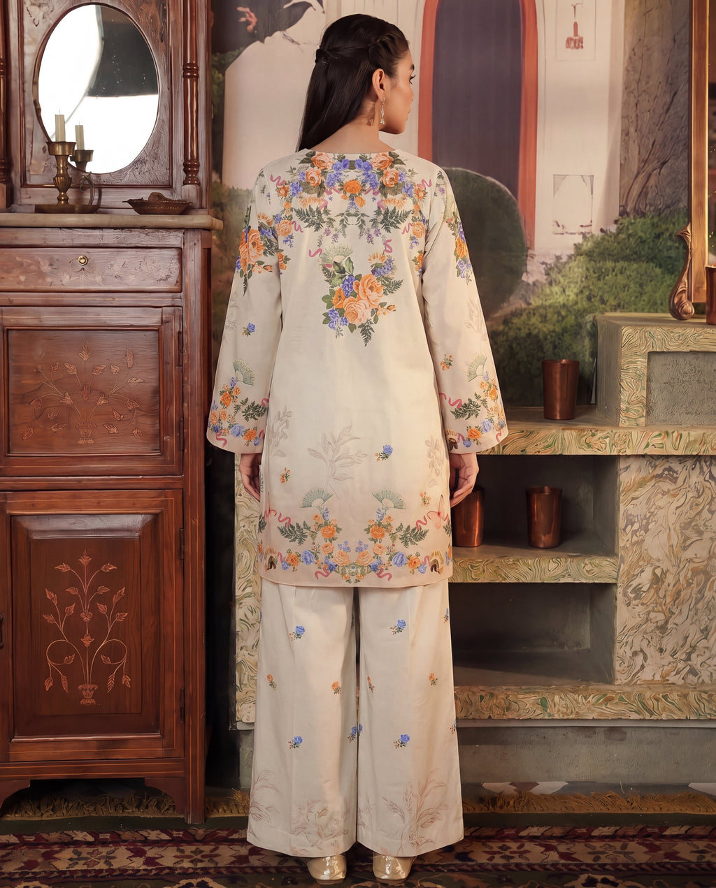 Afaq Premium Fabric Pakistani Summer Dresses - Sahiba-clothing - 4