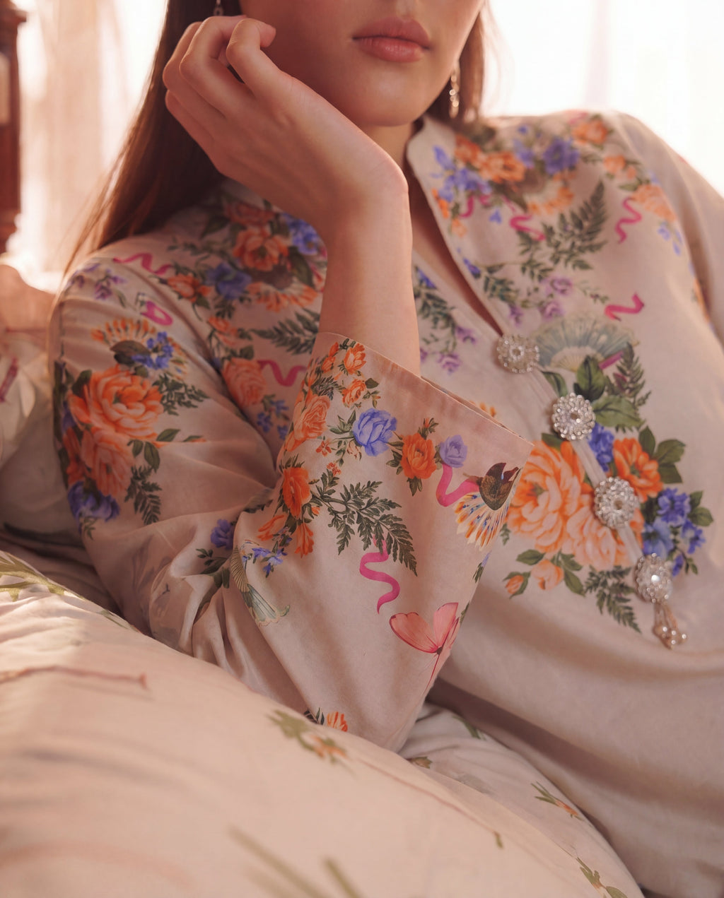 Afaq Premium Fabric Pakistani Summer Dresses - Sahiba-clothing - 3