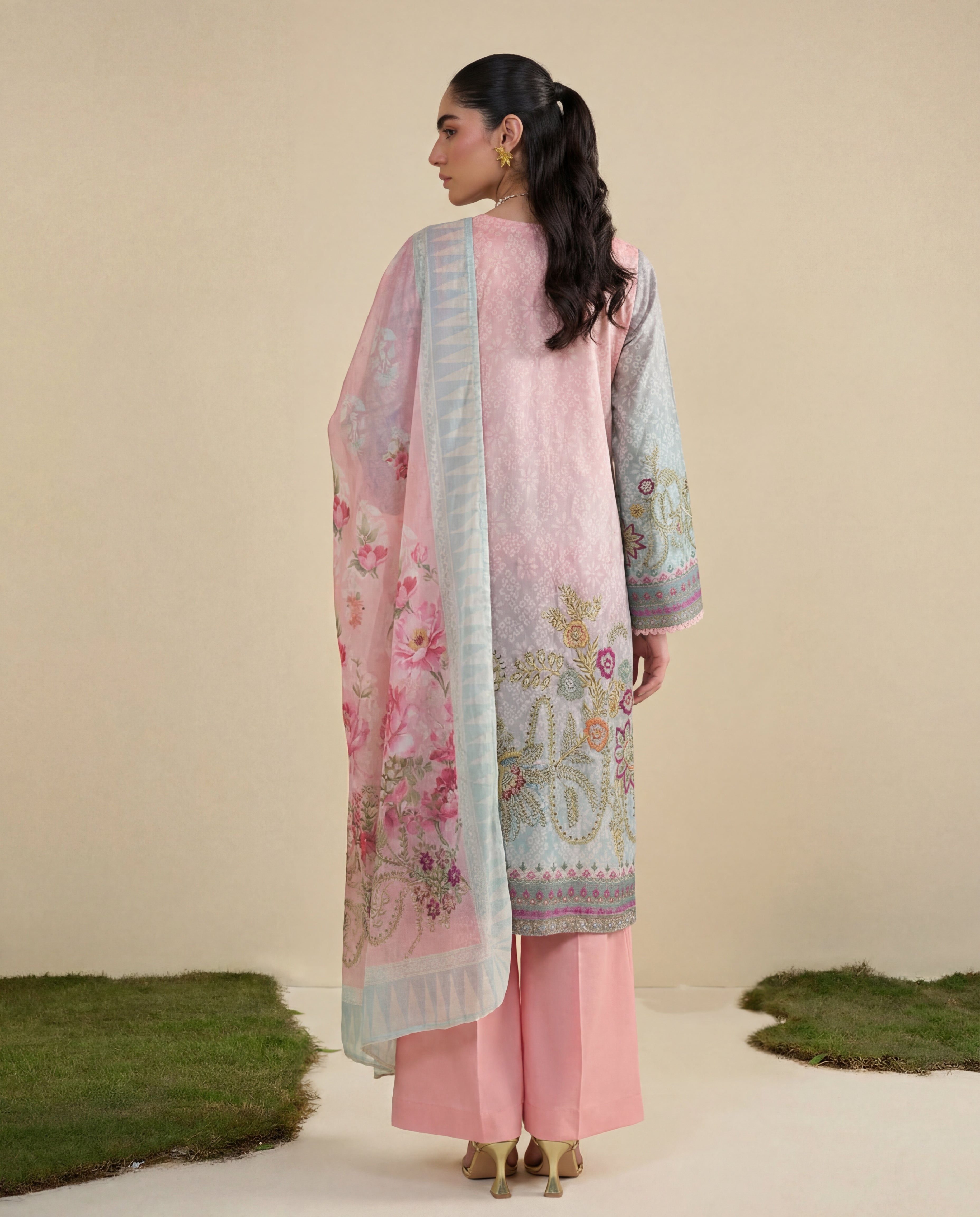 Afsanay Premium Fabric Pakistani Summer Dresses - Sahiba-clothing - 4