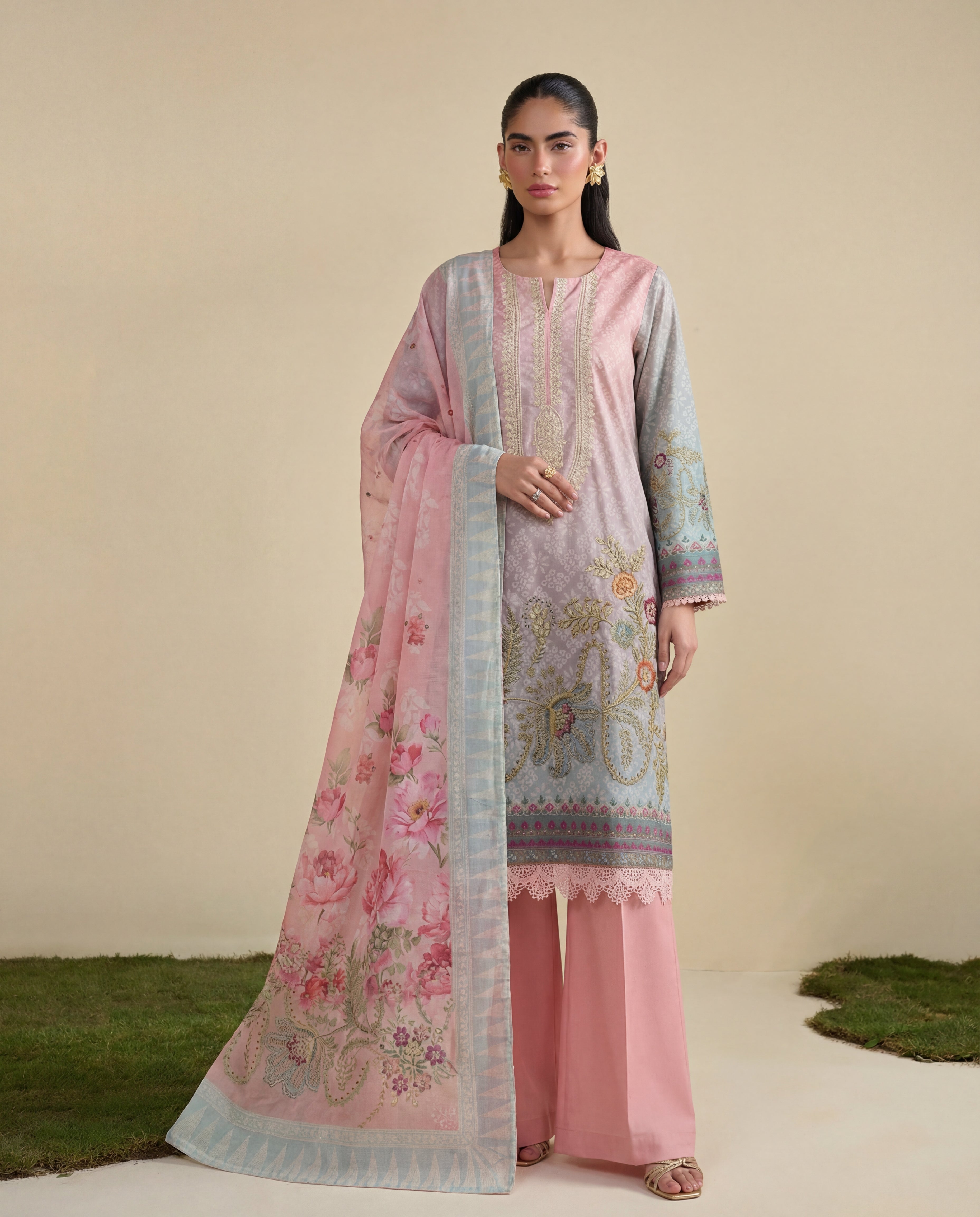 Afsanay Premium Fabric Pakistani Summer Dresses - Sahiba-clothing - 3