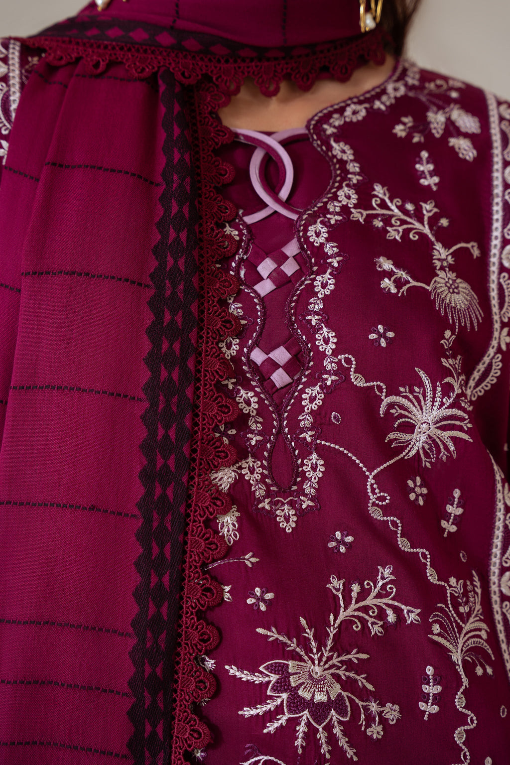 AFSHEEN (AV-09) Jacquard Pakistani Summer Dresses - aabyaan - 5