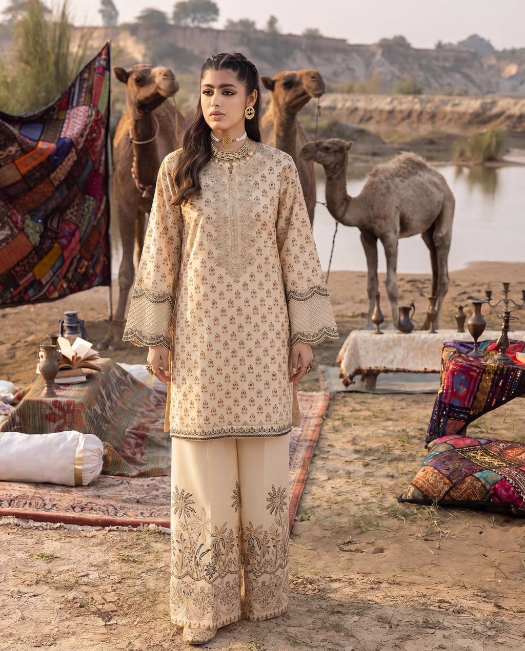 Amberveil Premium Fabric Pakistani Summer Dresses - Sahiba-clothing - 1