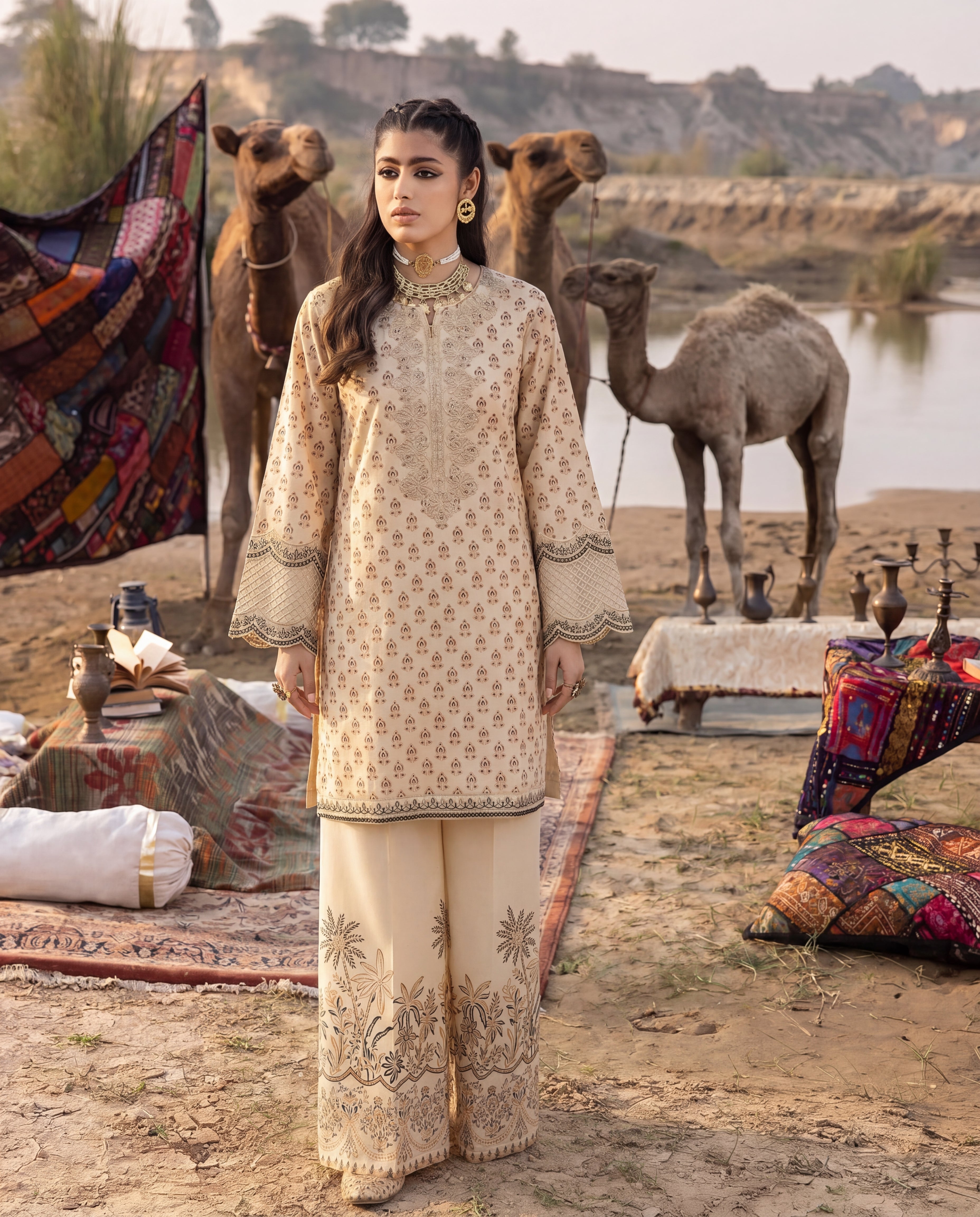 Amberveil Premium Fabric Pakistani Summer Dresses - Sahiba-clothing - 1