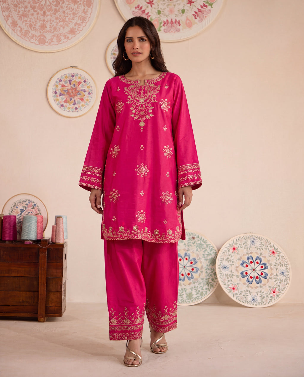 Antique Premium Fabric Pakistani Summer Dresses - Sahiba-clothing - 1