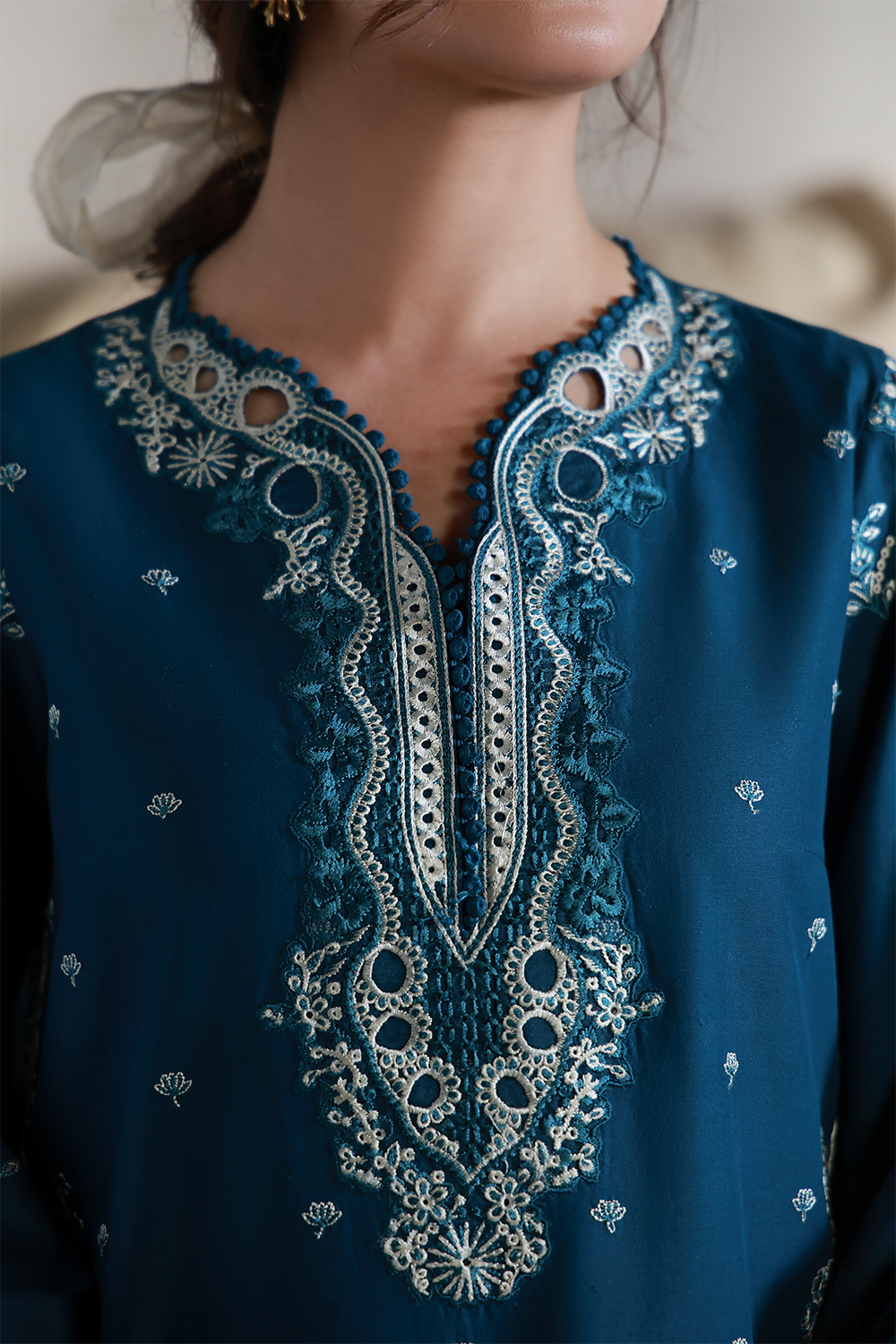 INAYA (AL-09) Chiffon Pakistani Summer Dresses - aabyaan - 3