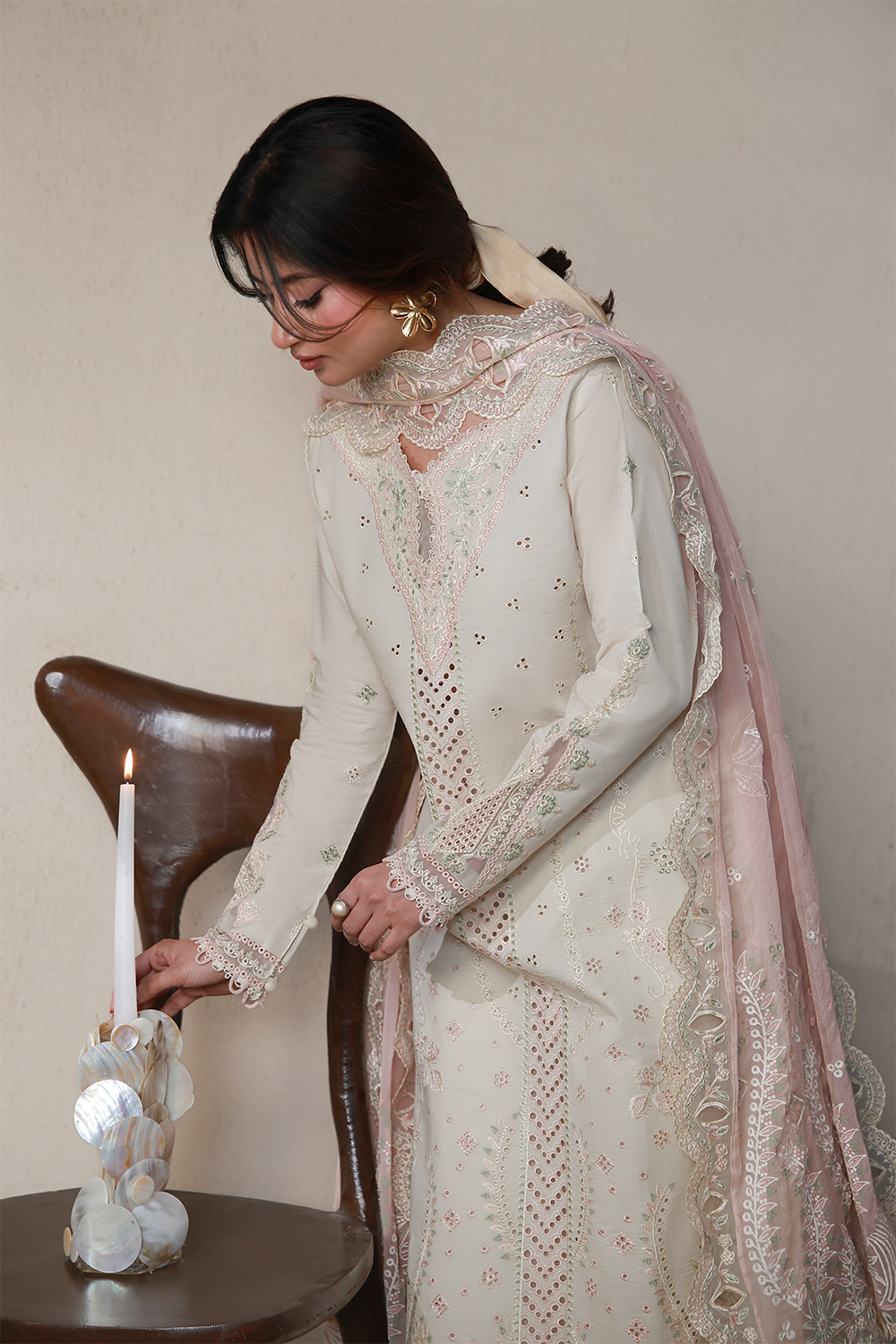 NAIRAH (AL-06) Chiffon Pakistani Summer Dresses - aabyaan - 6
