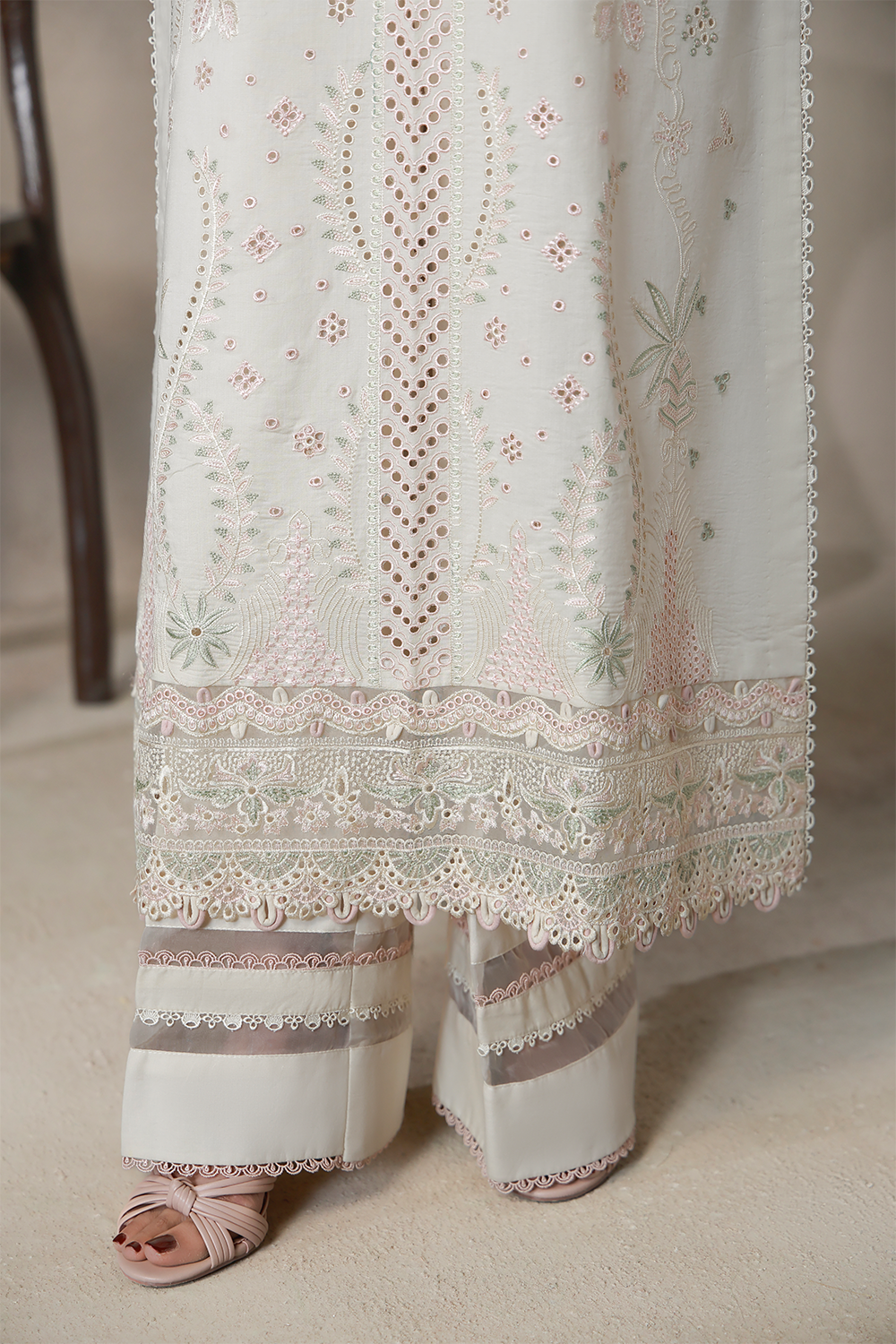 NAIRAH (AL-06) Chiffon Pakistani Summer Dresses - aabyaan - 5