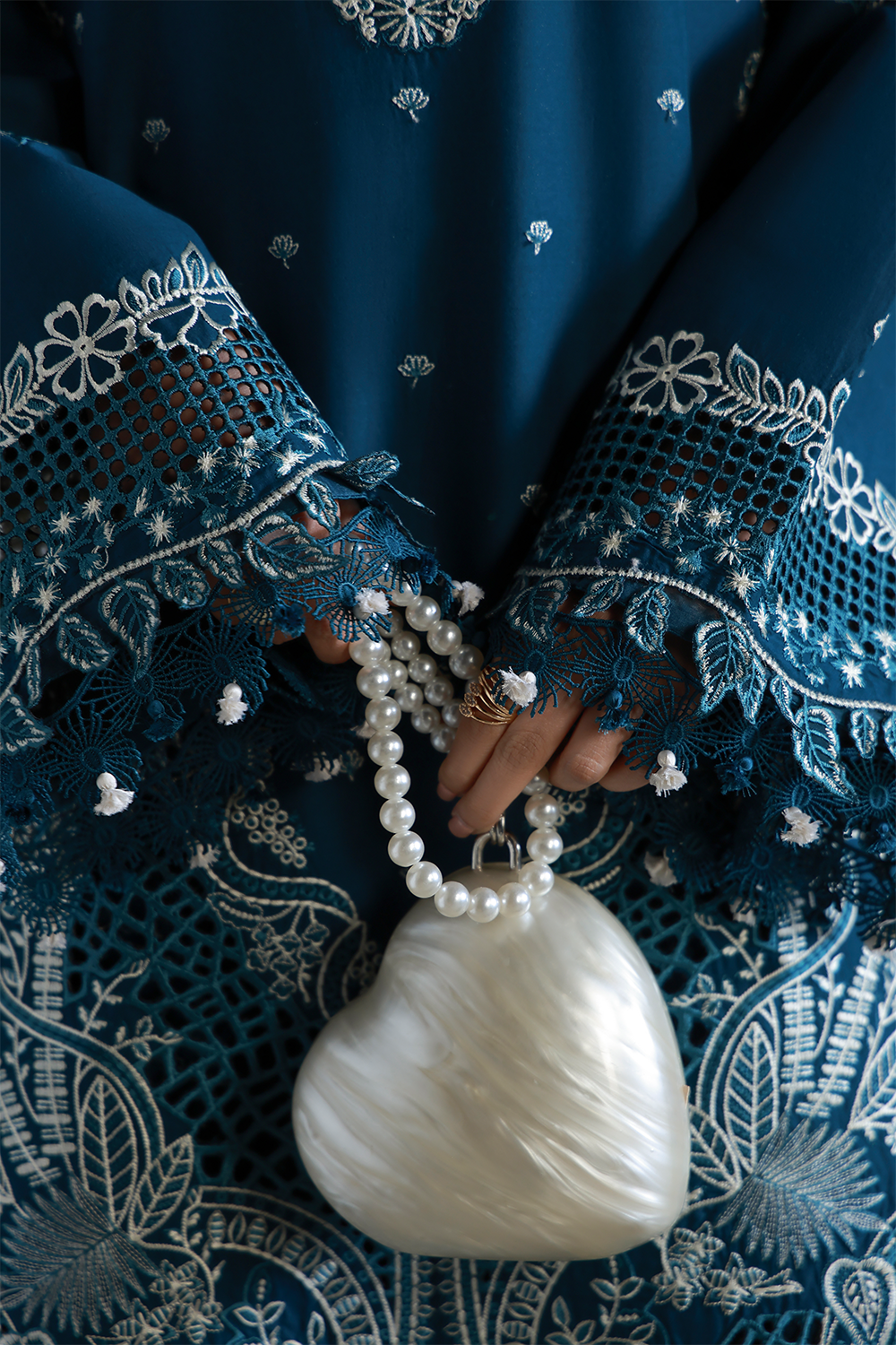 INAYA (AL-09) Chiffon Pakistani Summer Dresses - aabyaan - 5