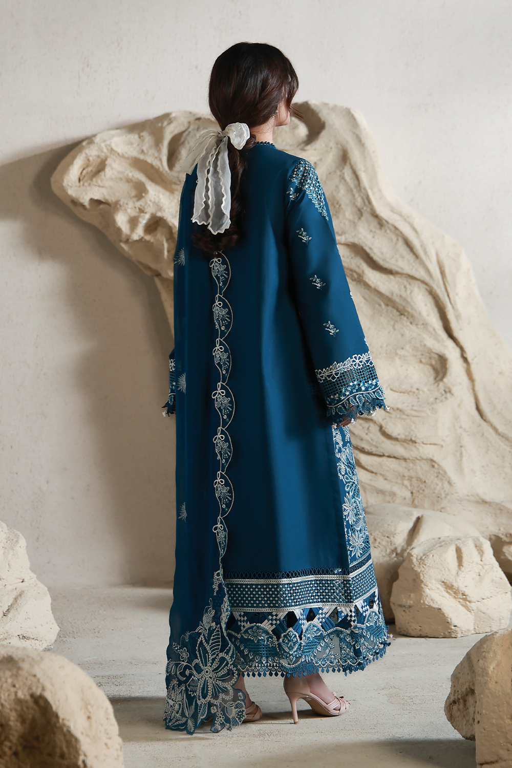 INAYA (AL-09) Chiffon Pakistani Summer Dresses - aabyaan - 2