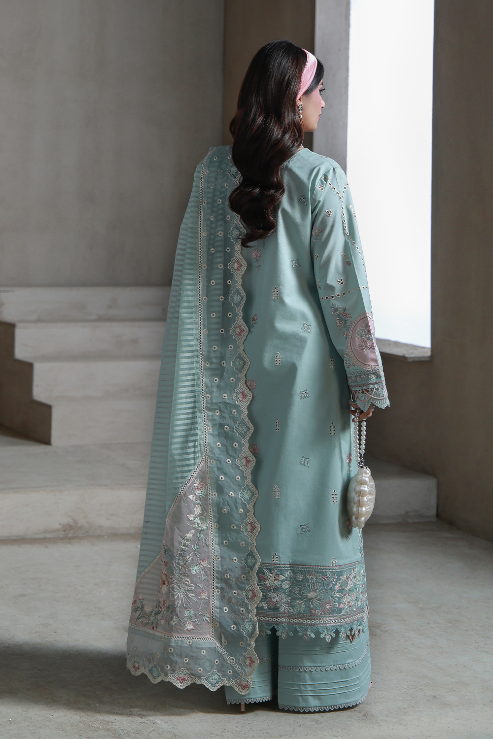 AABAN (AL-10) Jacquard Pakistani Summer Dresses - aabyaan - 3