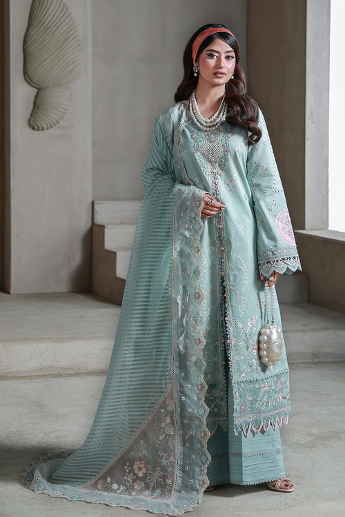 AABAN (AL-10) Jacquard Pakistani Summer Dresses - aabyaan - 1