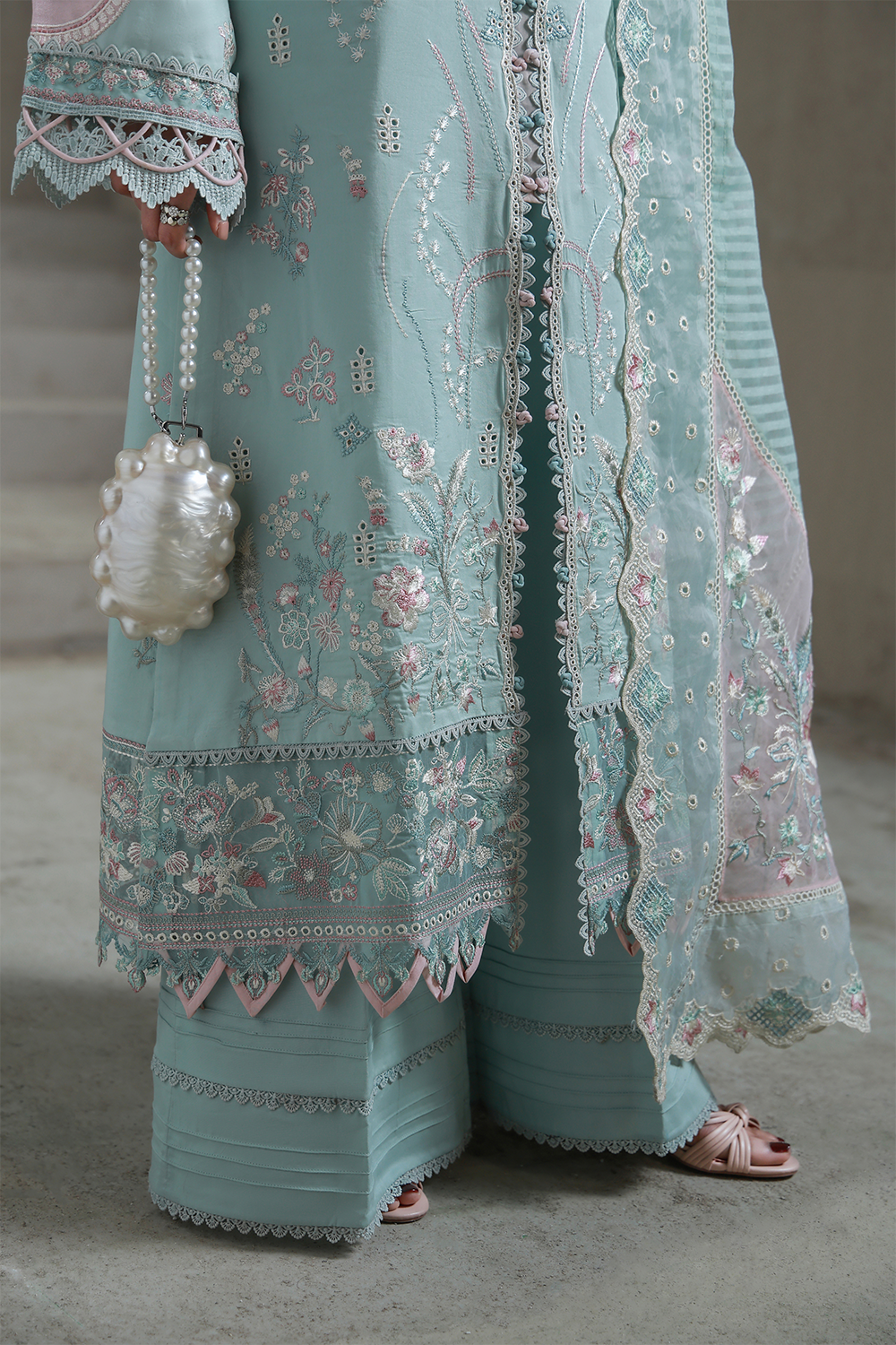 AABAN (AL-10) Jacquard Pakistani Summer Dresses - aabyaan - 5