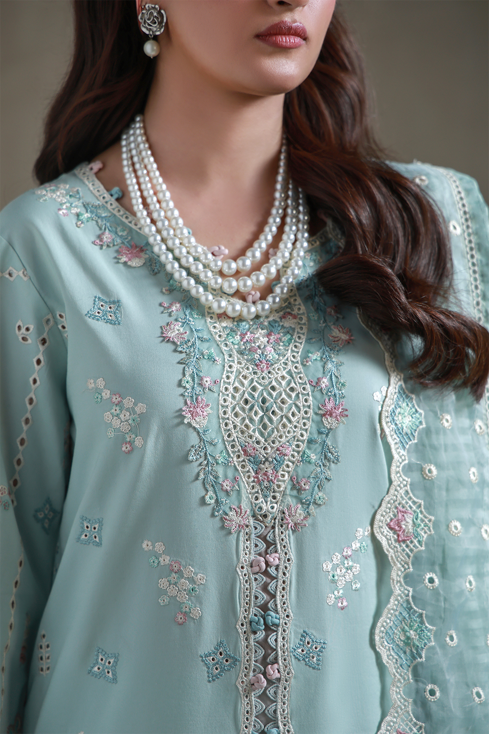 AABAN (AL-10) Jacquard Pakistani Summer Dresses - aabyaan - 4