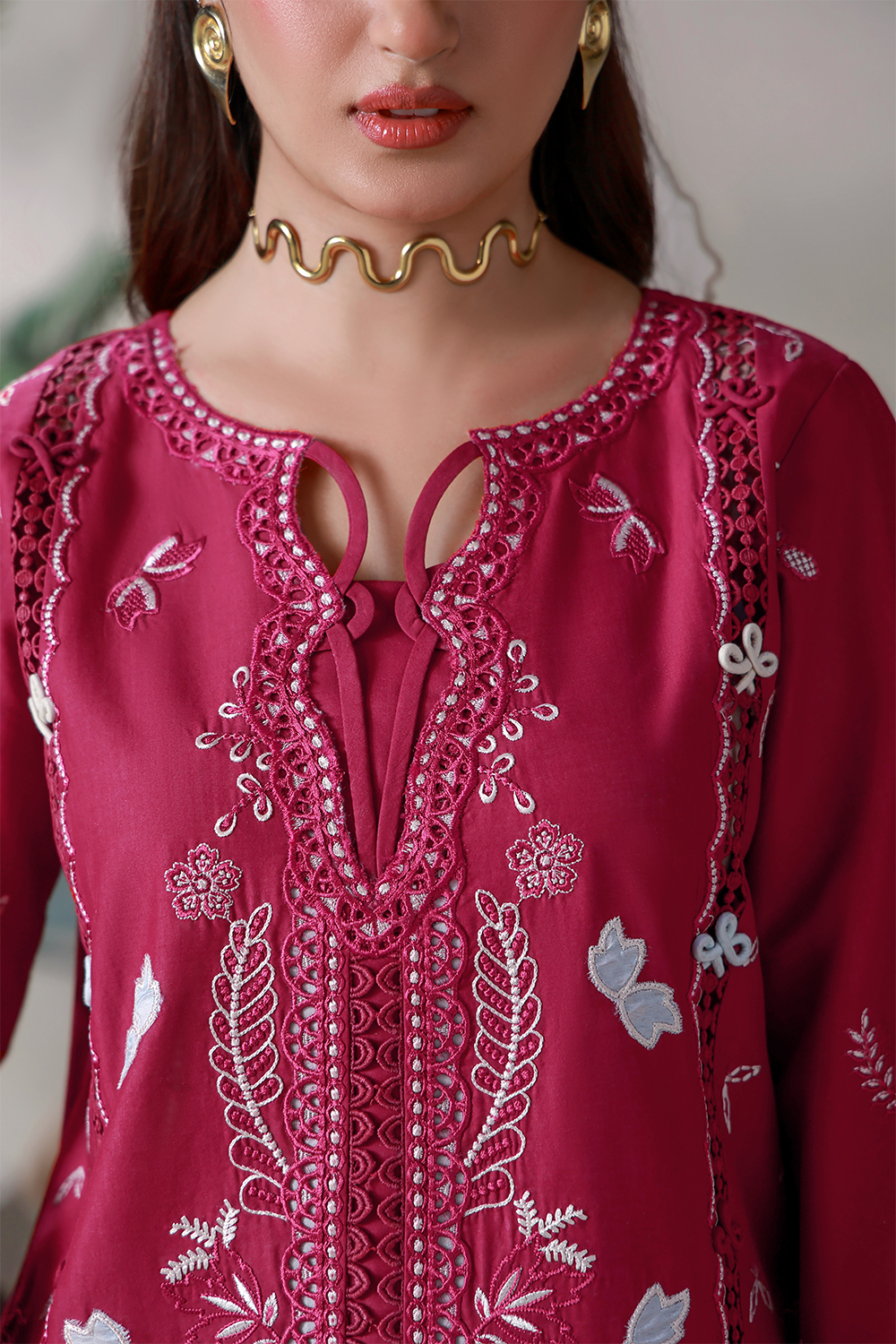 NOOR (AL-04) Jacquard Pakistani Summer Dresses - aabyaan - 5