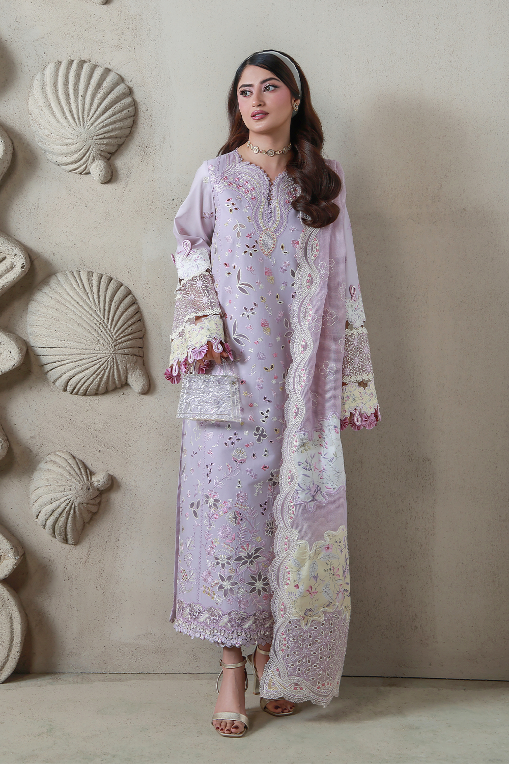RANIA (AL-01) Jacquard Pakistani Summer Dresses - aabyaan - 1
