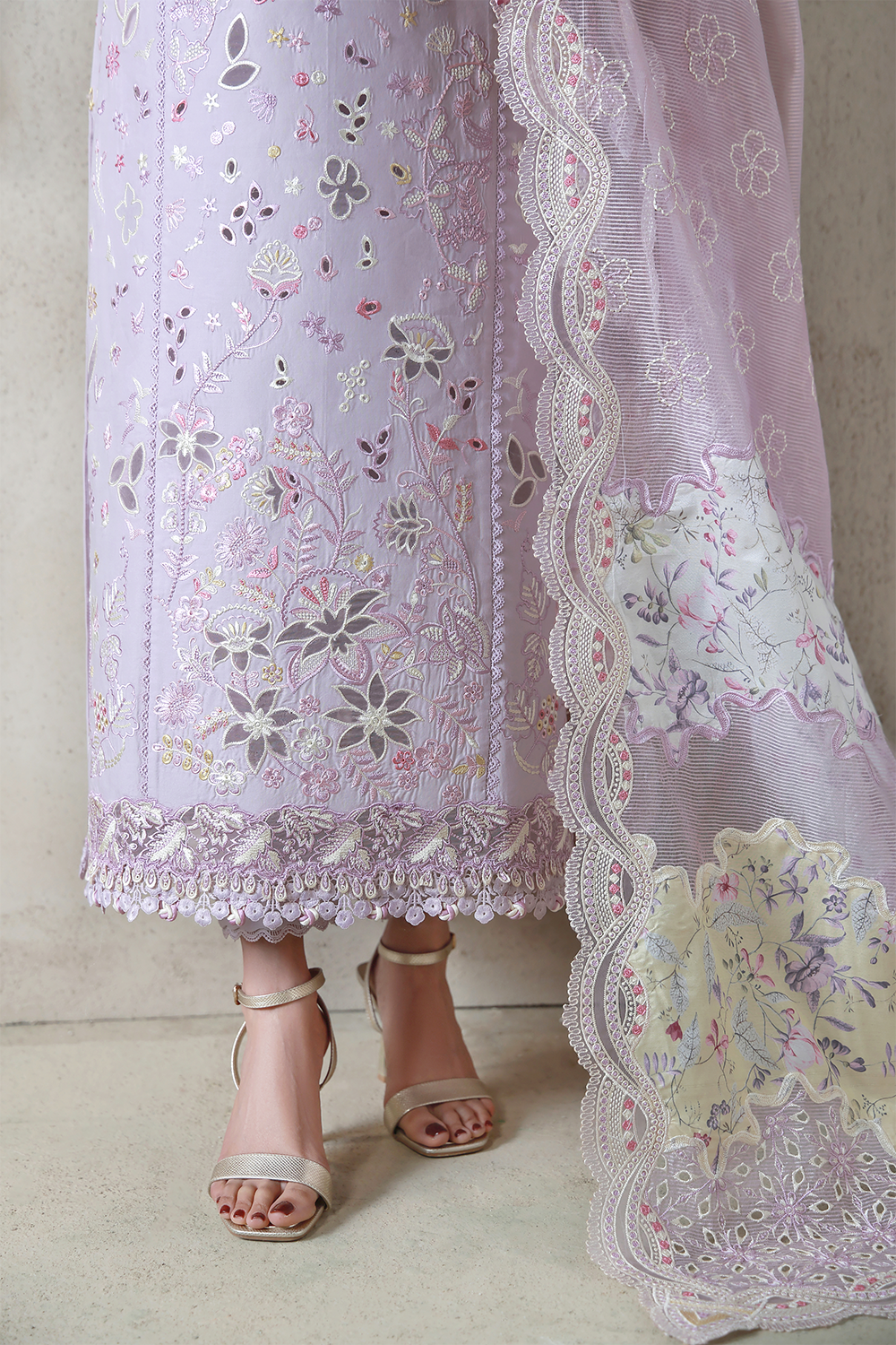 RANIA (AL-01) Jacquard Pakistani Summer Dresses - aabyaan - 5