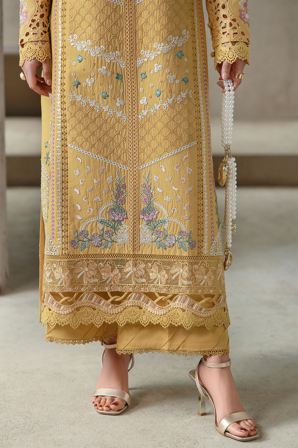 ZIMAL (AL-02) Jacquard Pakistani Summer Dresses - aabyaan - 3