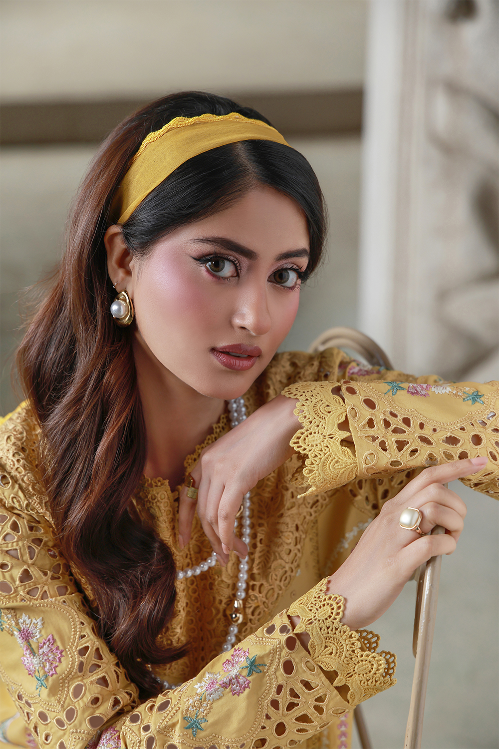 ZIMAL (AL-02) Jacquard Pakistani Summer Dresses - aabyaan - 4