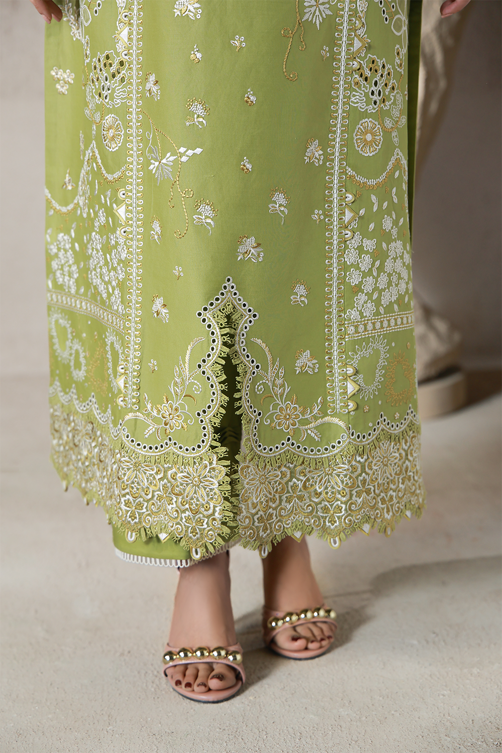MAYA (AL-08) Chiffon Pakistani Summer Dresses - aabyaan - 6