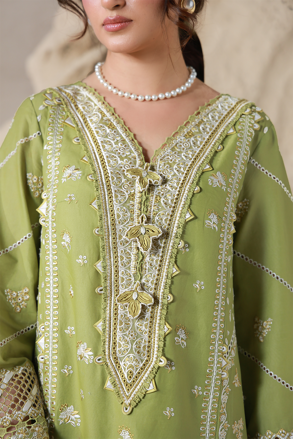 MAYA (AL-08) Chiffon Pakistani Summer Dresses - aabyaan - 4