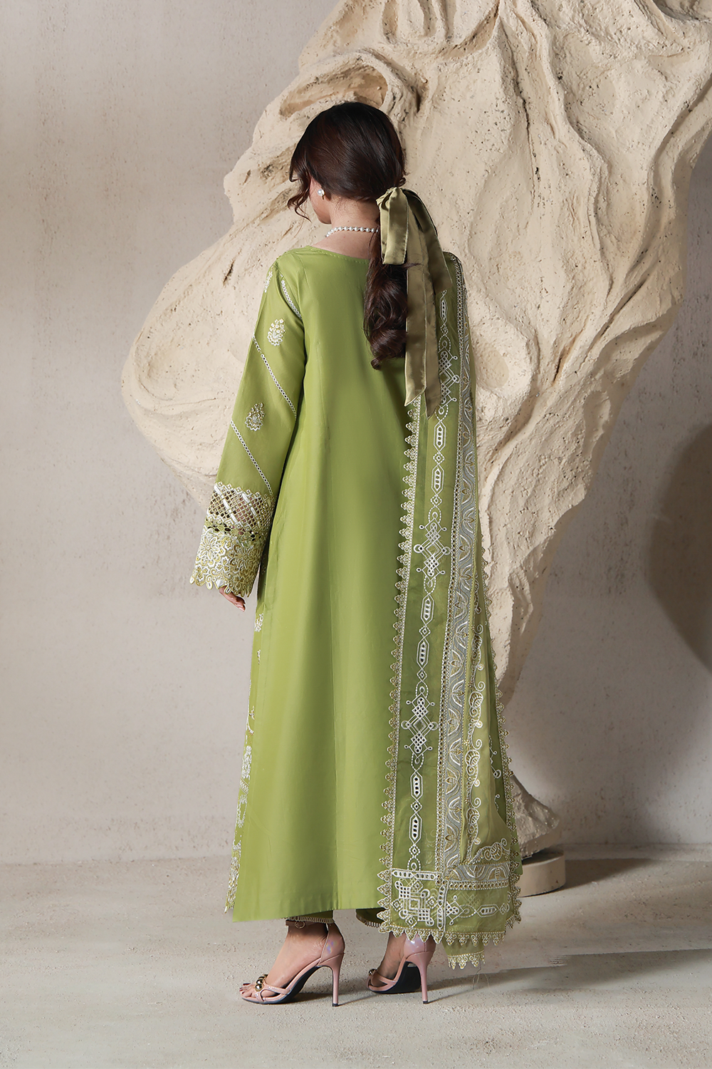 MAYA (AL-08) Chiffon Pakistani Summer Dresses - aabyaan - 3