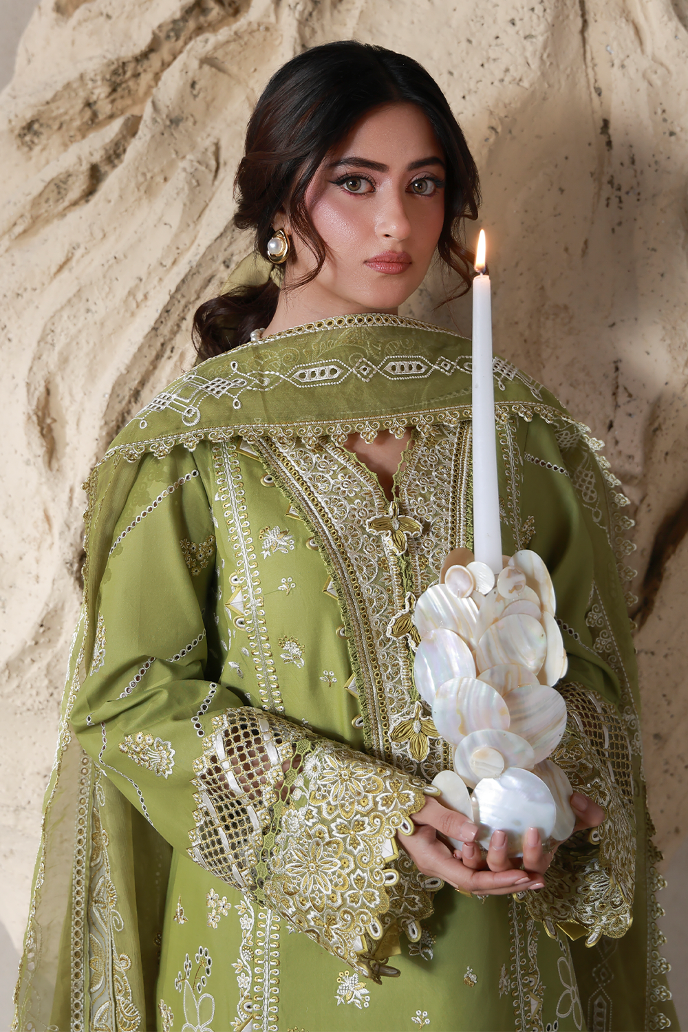 MAYA (AL-08) Chiffon Pakistani Summer Dresses - aabyaan - 5