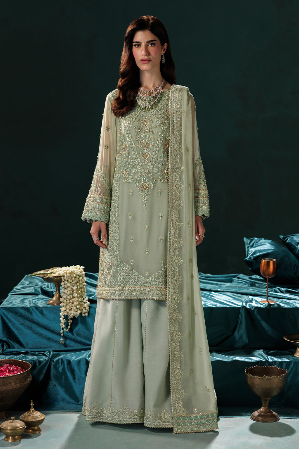 D-09 Raw Silk Pakistani Formal Dresses