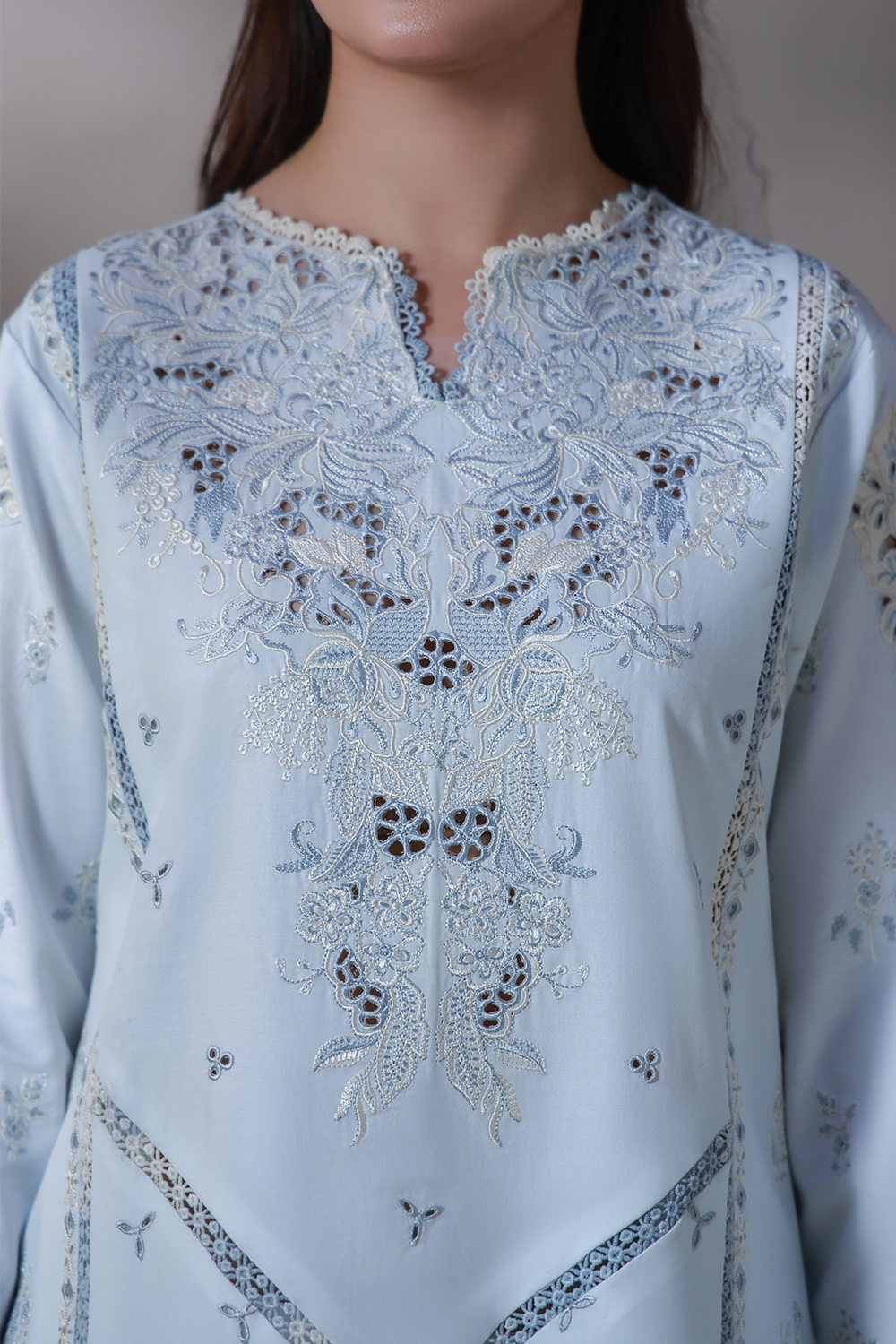 SAHIL (AL-03) Chiffon Pakistani Summer Dresses - aabyaan - 5