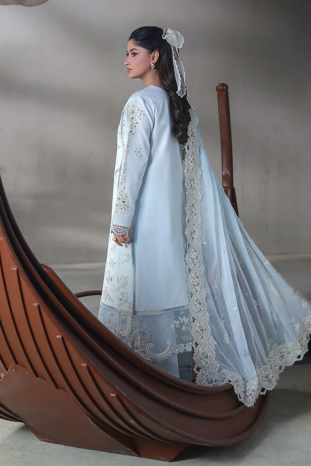 SAHIL (AL-03) Chiffon Pakistani Summer Dresses - aabyaan - 4
