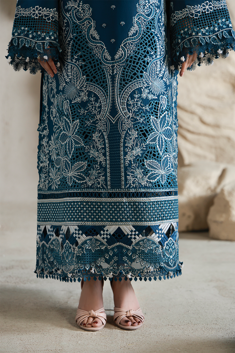 INAYA (AL-09) Chiffon Pakistani Summer Dresses - aabyaan - 4