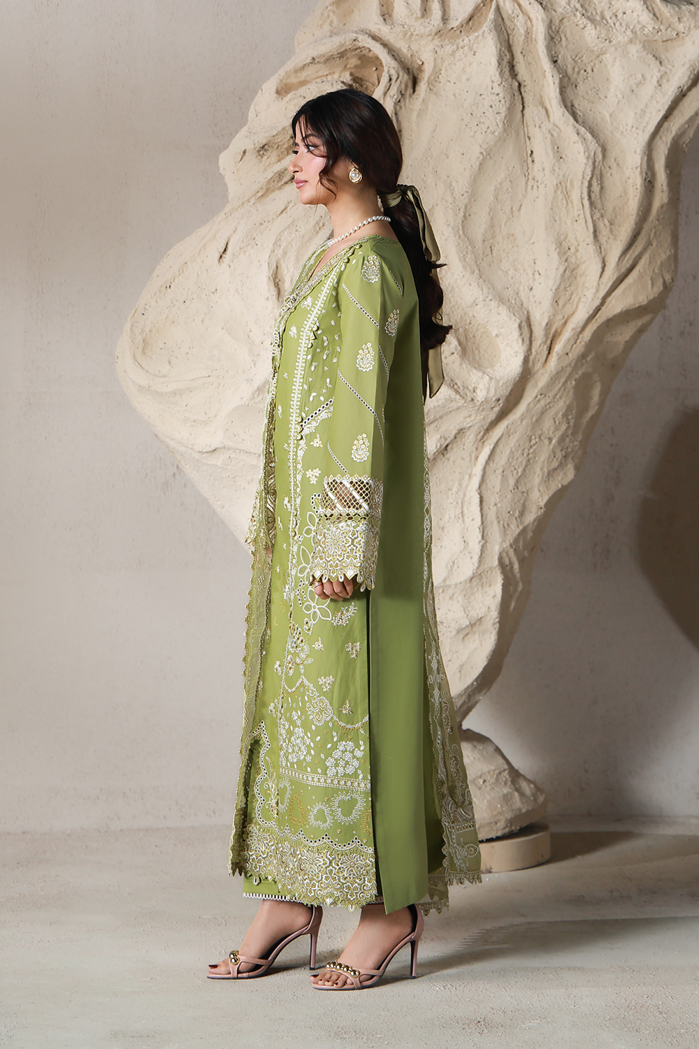 MAYA (AL-08) Chiffon Pakistani Summer Dresses - aabyaan - 2