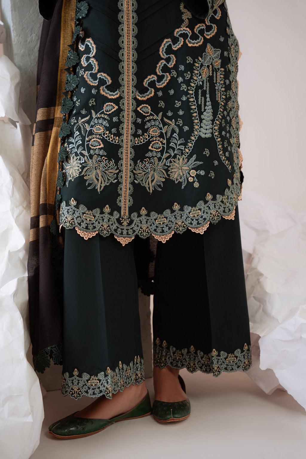 ARVA (AV-01) Jacquard Pakistani Summer Dresses - aabyaan - 4