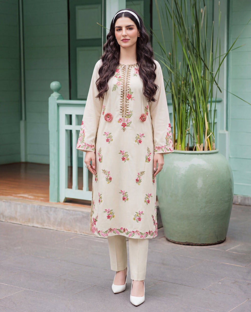 Aurora Premium Fabric Pakistani Summer Dresses - Sahiba-clothing - 1