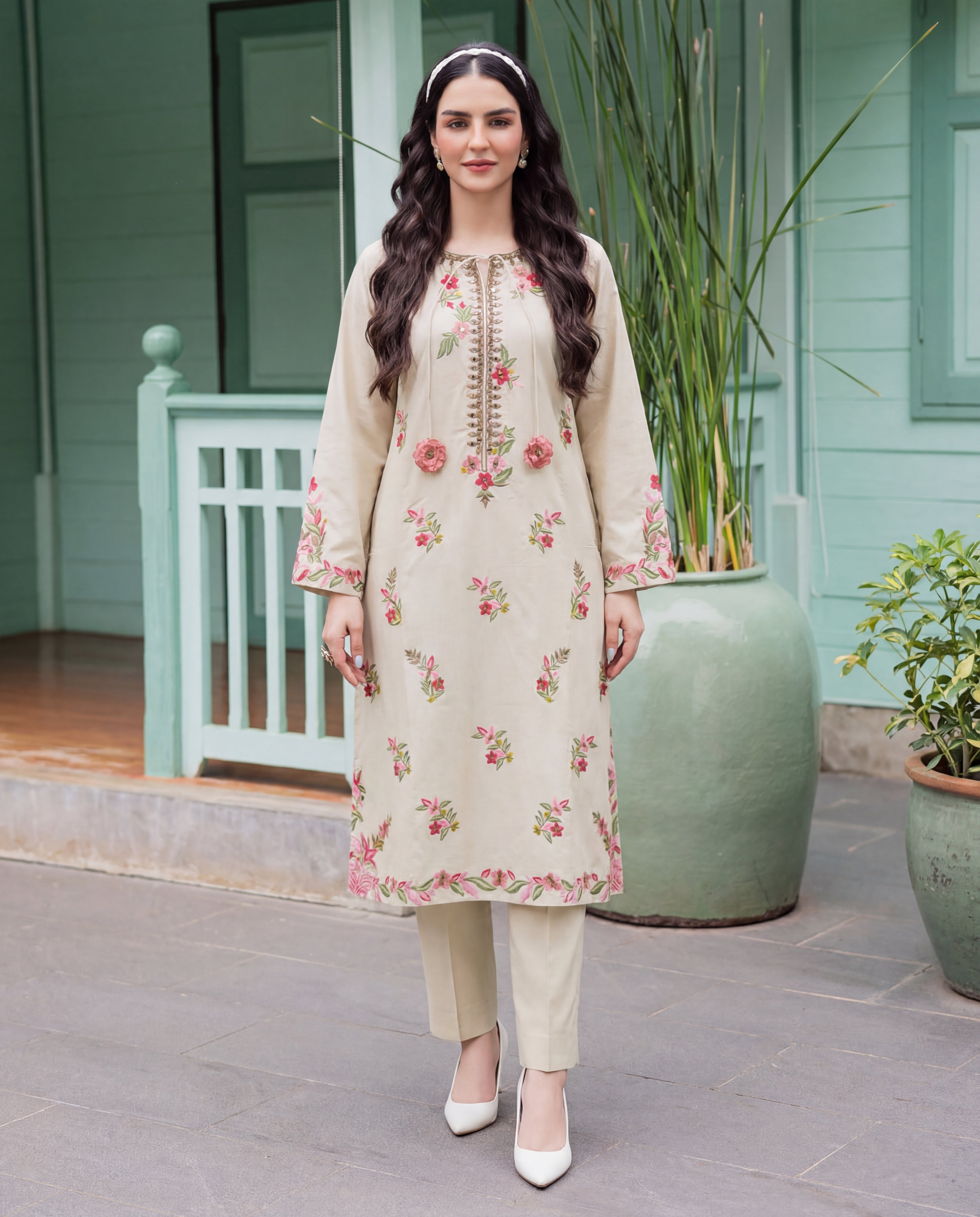Aurora Premium Fabric Pakistani Summer Dresses - Sahiba-clothing - 7