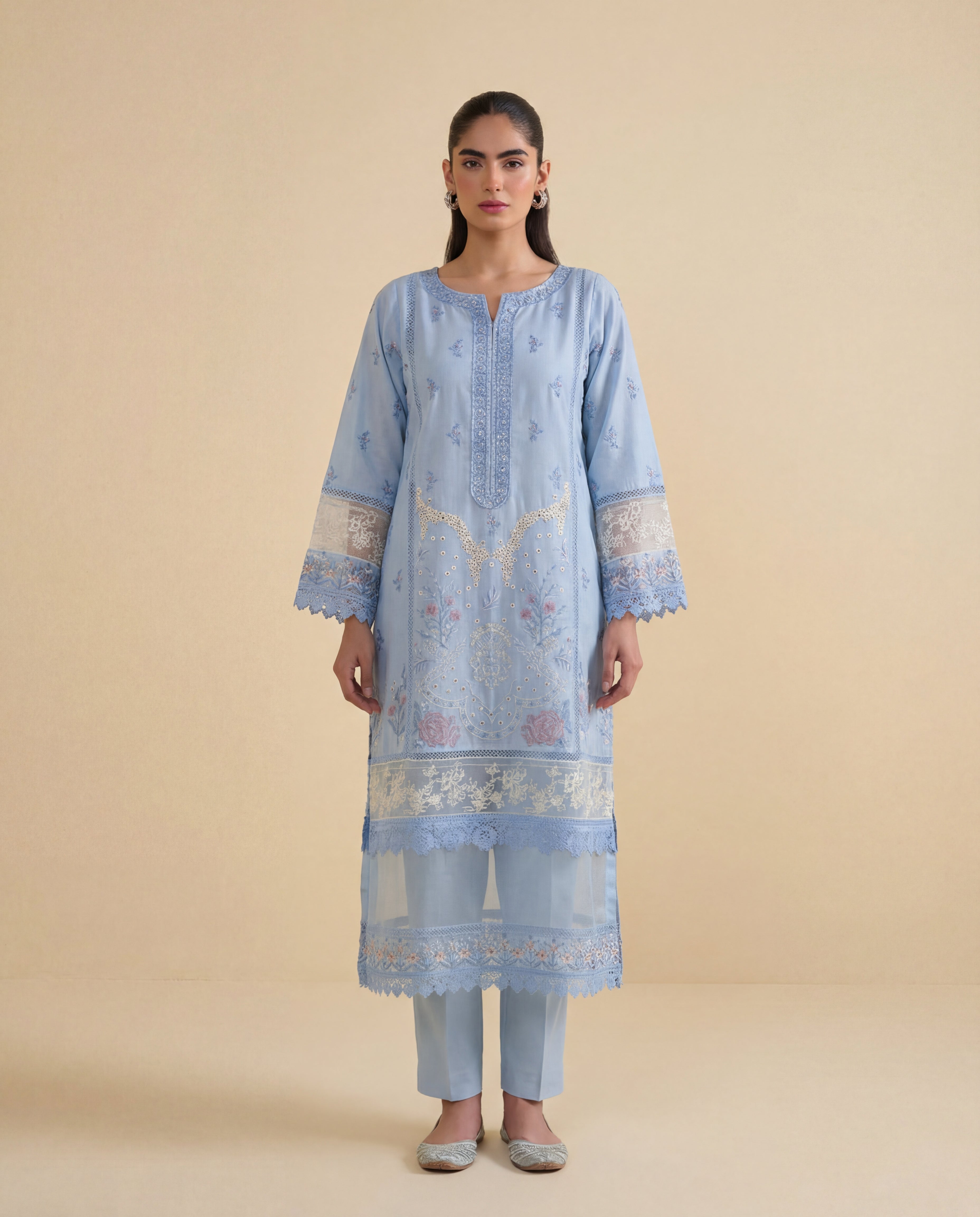 Avenoir Premium Fabric Pakistani Summer Dresses - Sahiba-clothing - 2