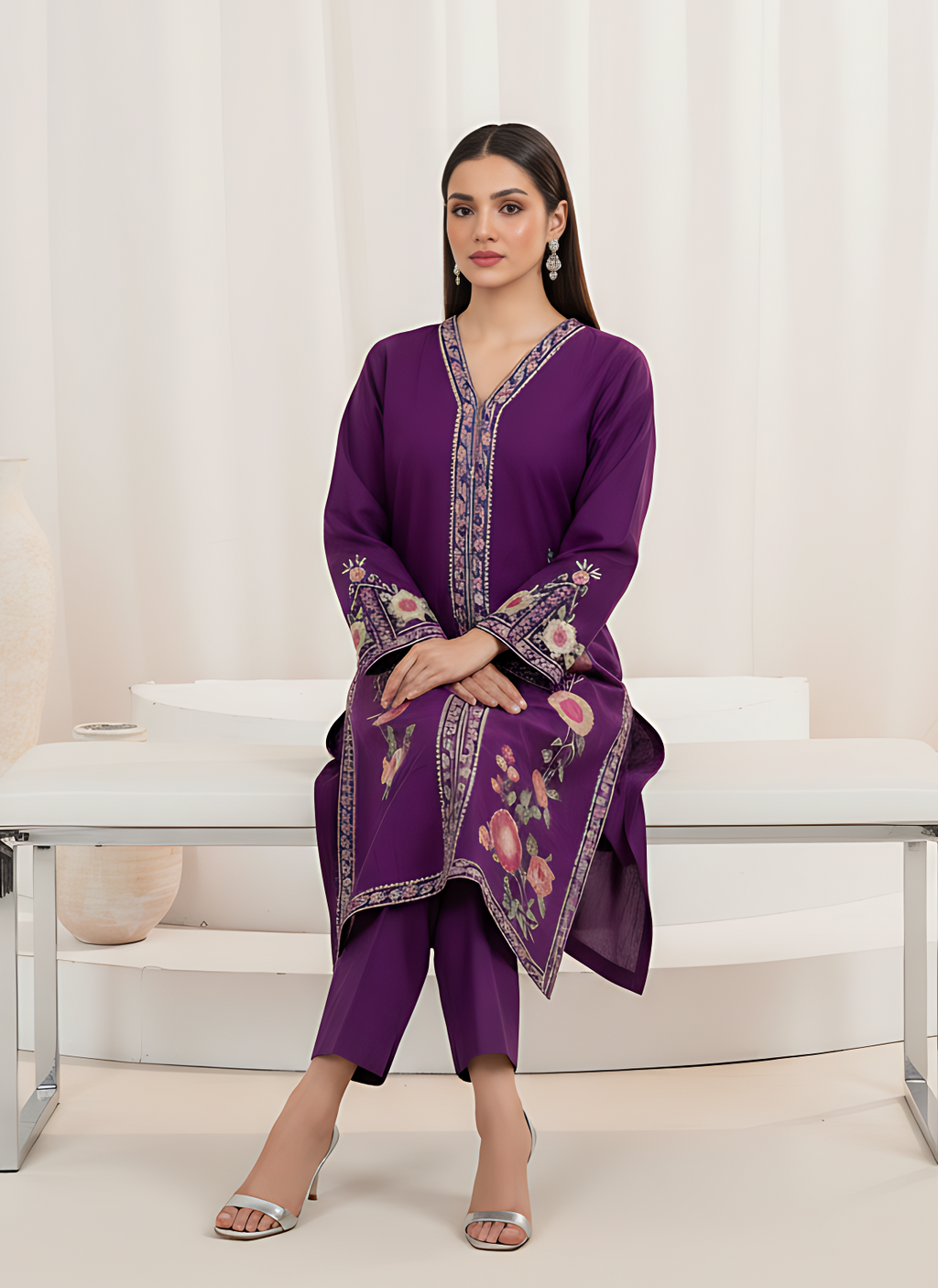 Averia Premium Fabric Pakistani Winter Dresses - Sahiba-clothing - 3