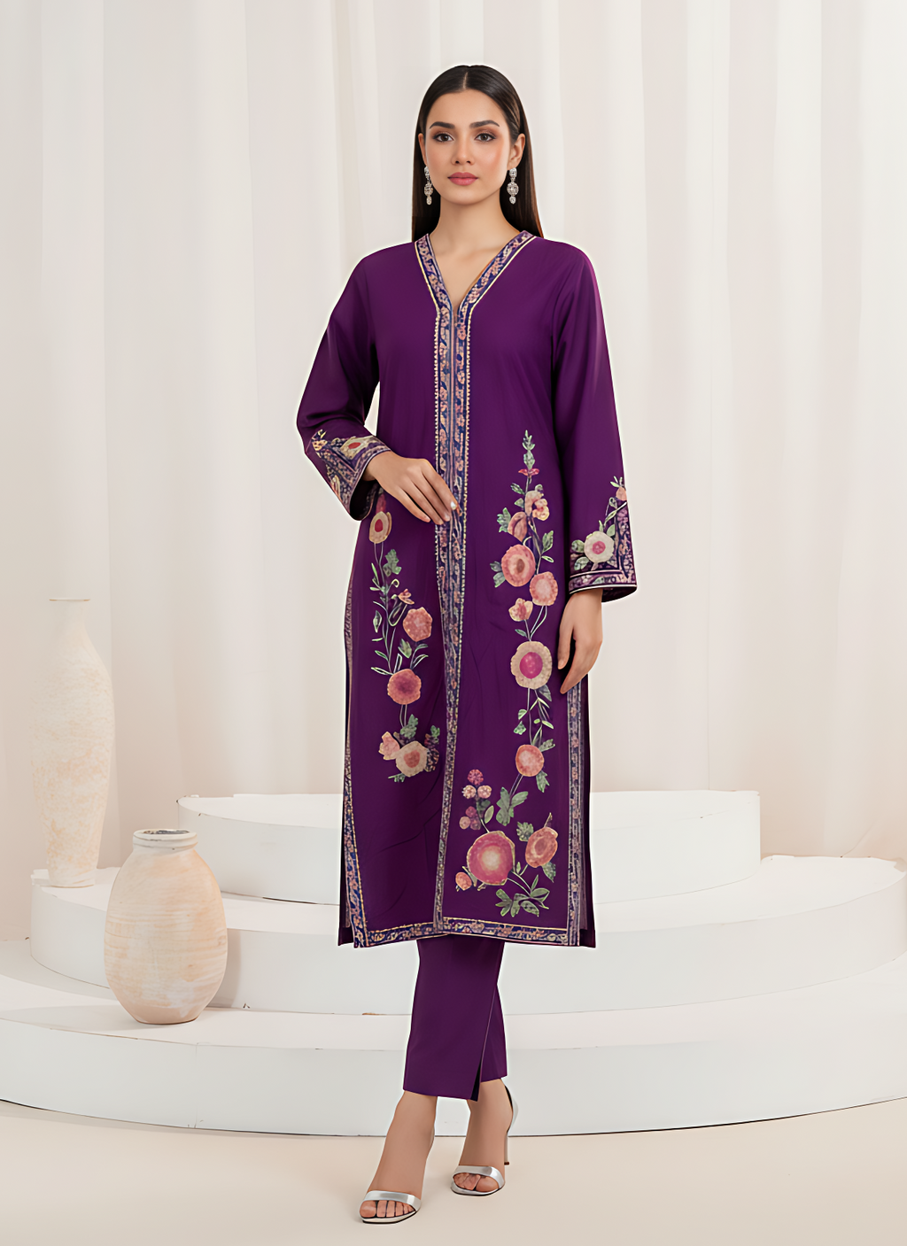 Averia Premium Fabric Pakistani Winter Dresses - Sahiba-clothing - 5