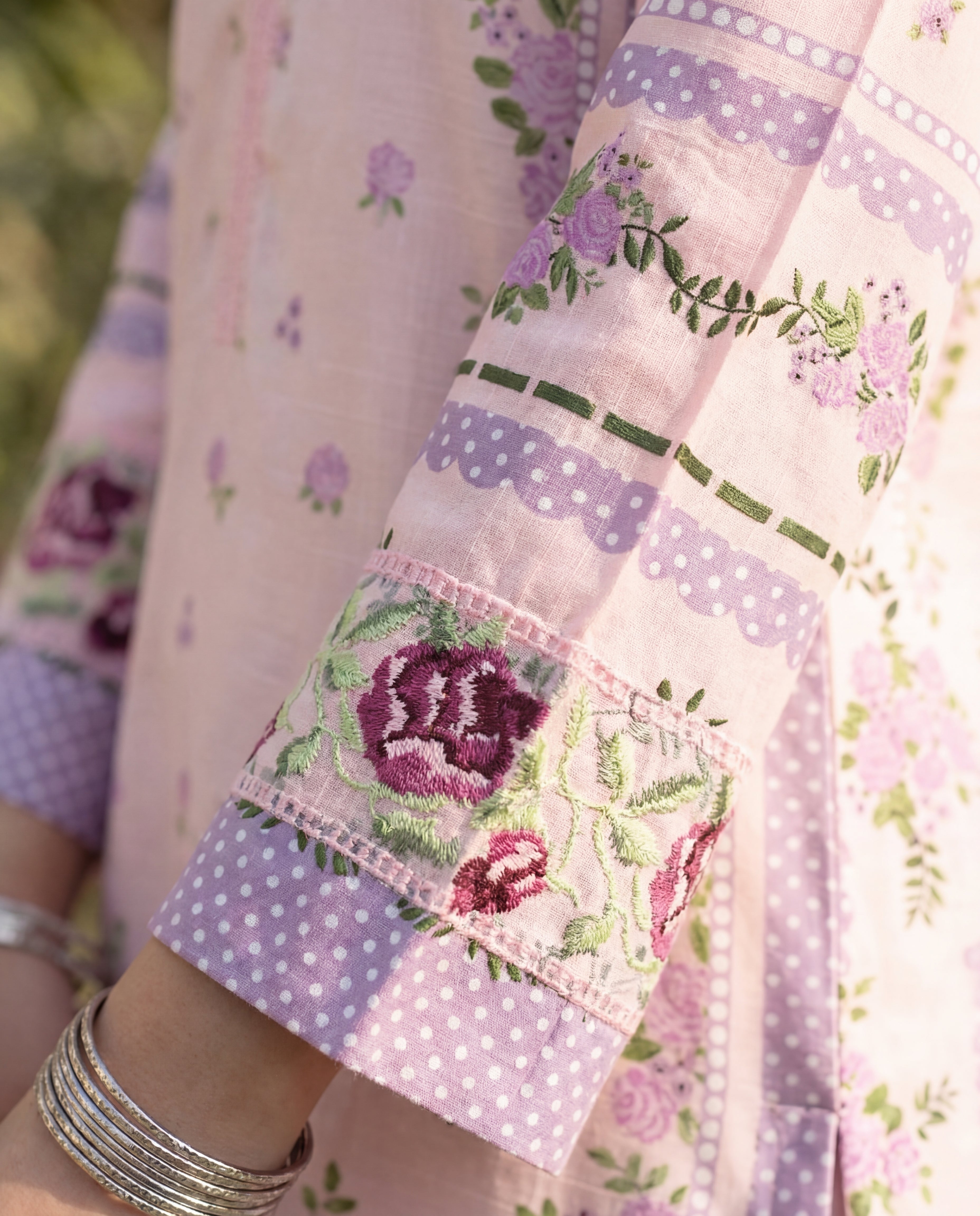 Ayla Pink Premium Fabric Pakistani Summer Dresses - Sahiba-clothing - 5