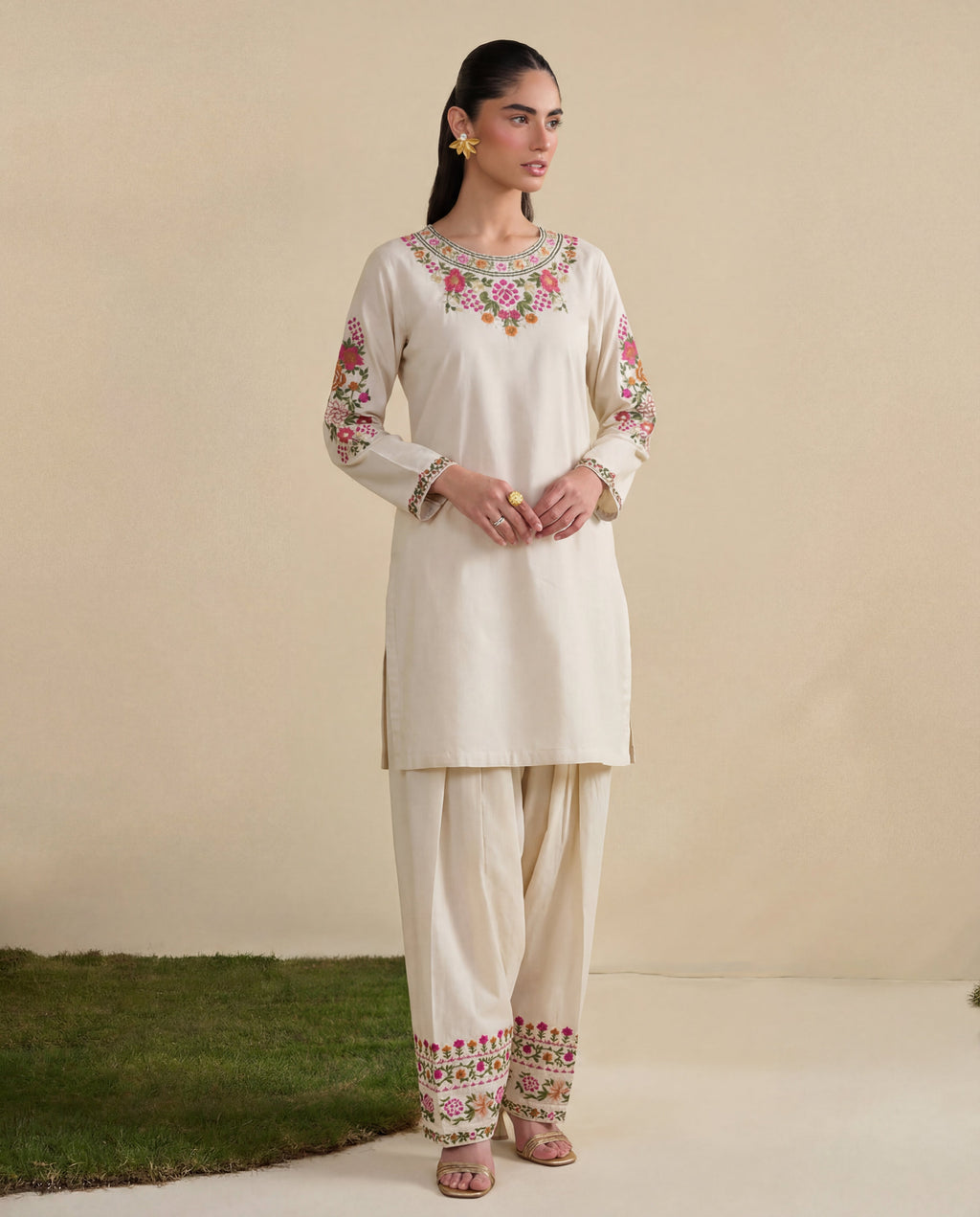 Ayza Premium Fabric Pakistani Summer Dresses - Sahiba-clothing - 4