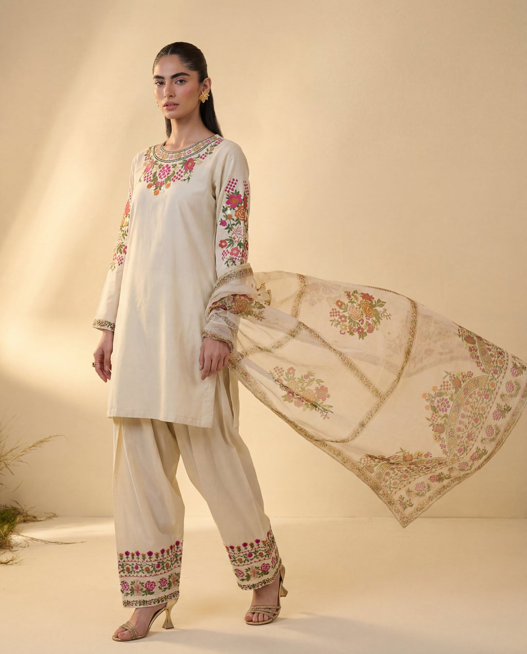 Ayza Premium Fabric Pakistani Summer Dresses - Sahiba-clothing - 6